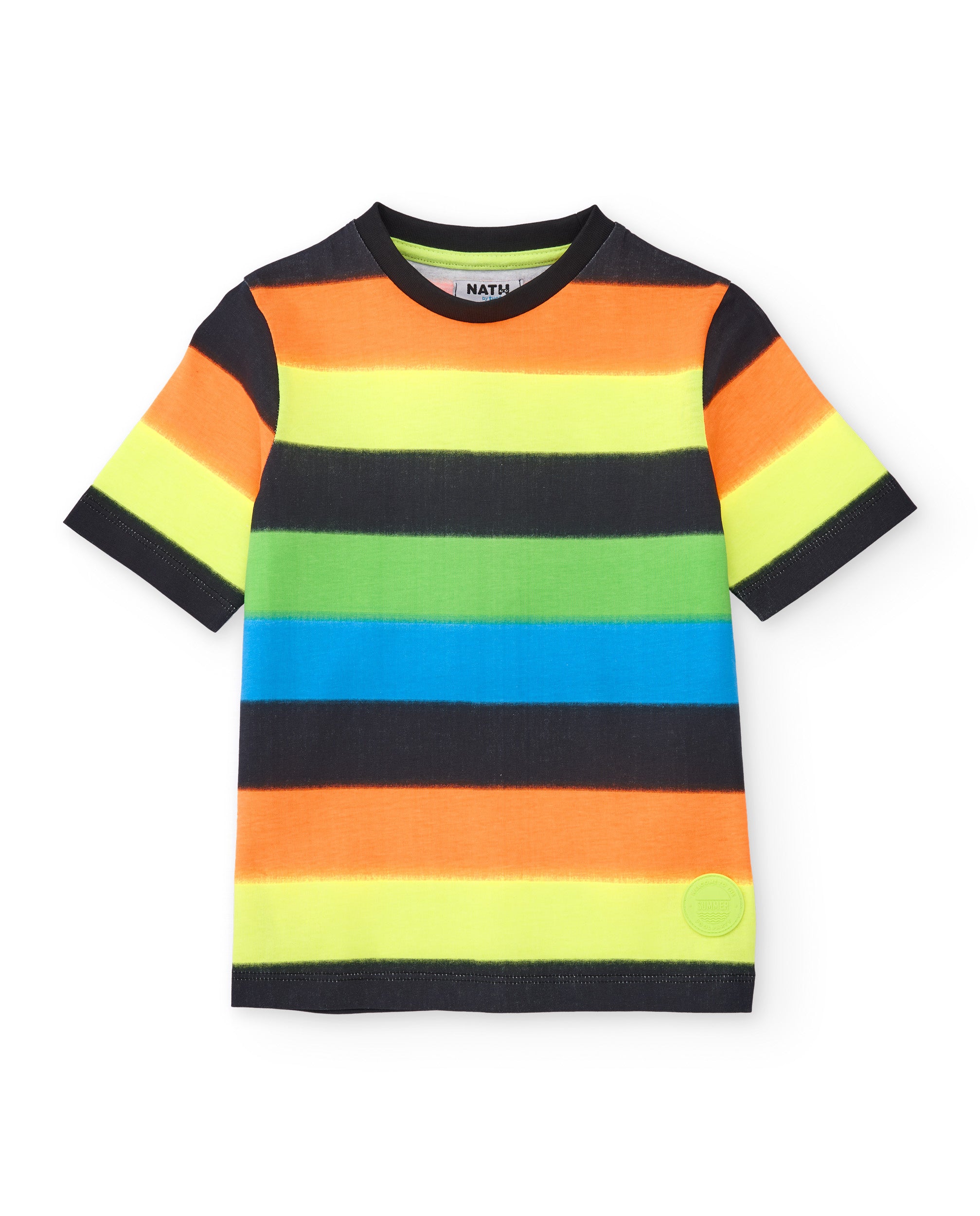 TucTuc Magliette T-shirt righe bambino multicolore cotone