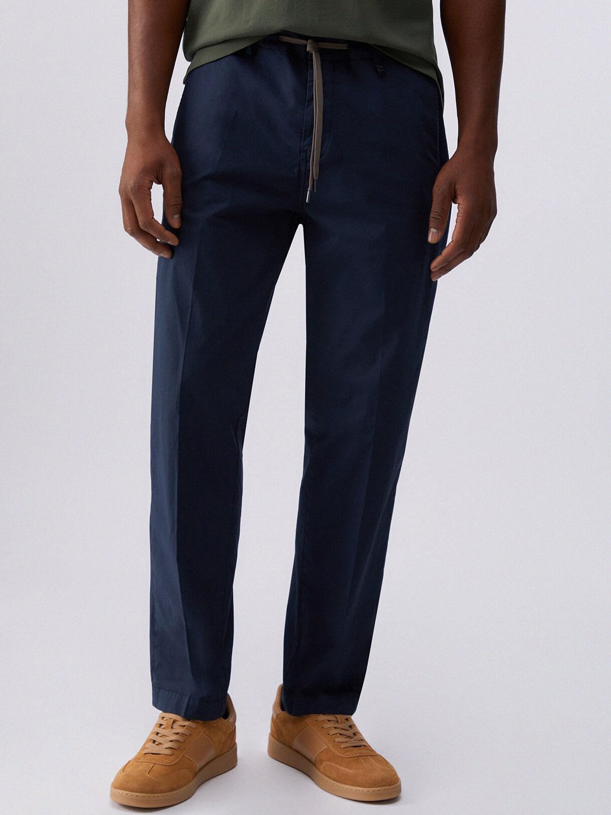 Liu Jo Pantaloni Chino con Coulisse Pantaloni Blu Scuro 44