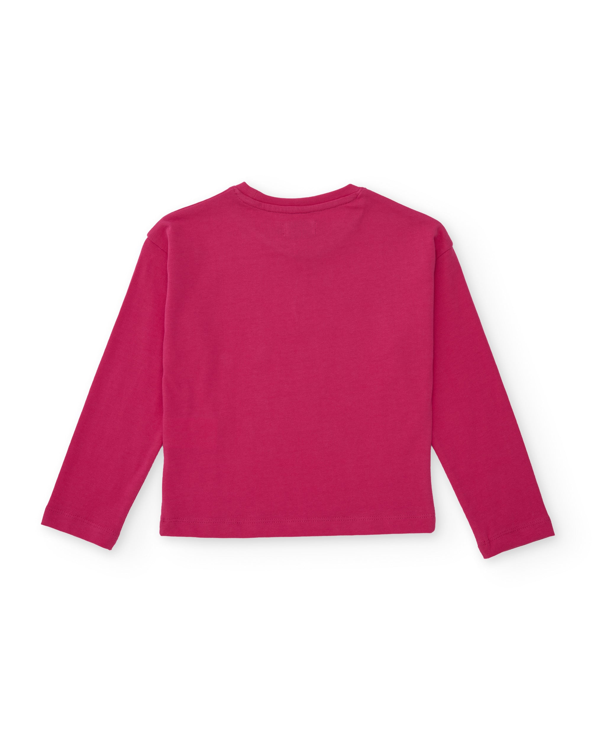 TucTuc Magliette Orsacchiotto Maglietta Bimba Fucsia Manica Lunga