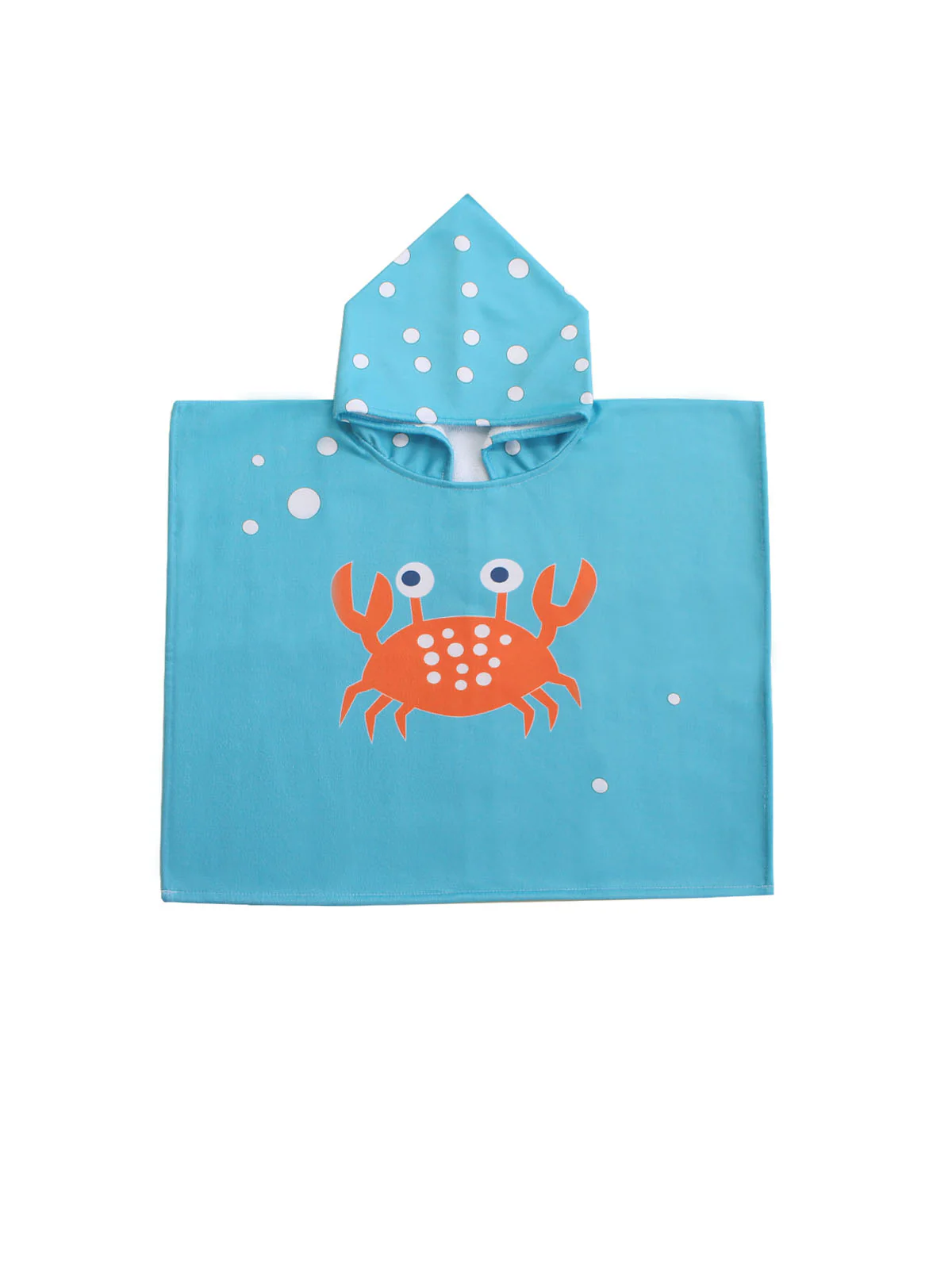 Miela Kids Poncho Mare Granchio Cotone 2-4 4-7 Anni