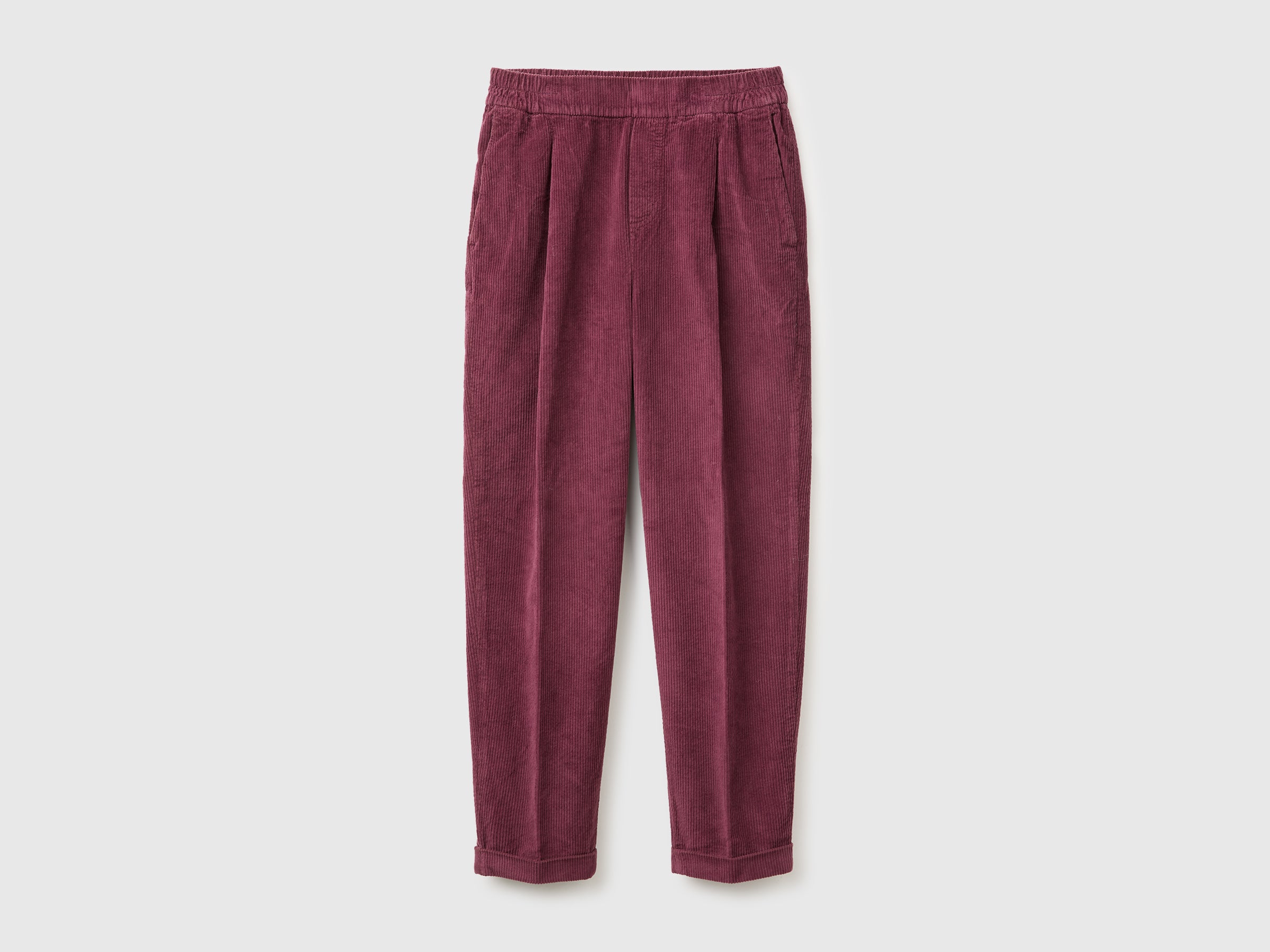United Colors of Benetton Pantalone velluto chino vita elastica S