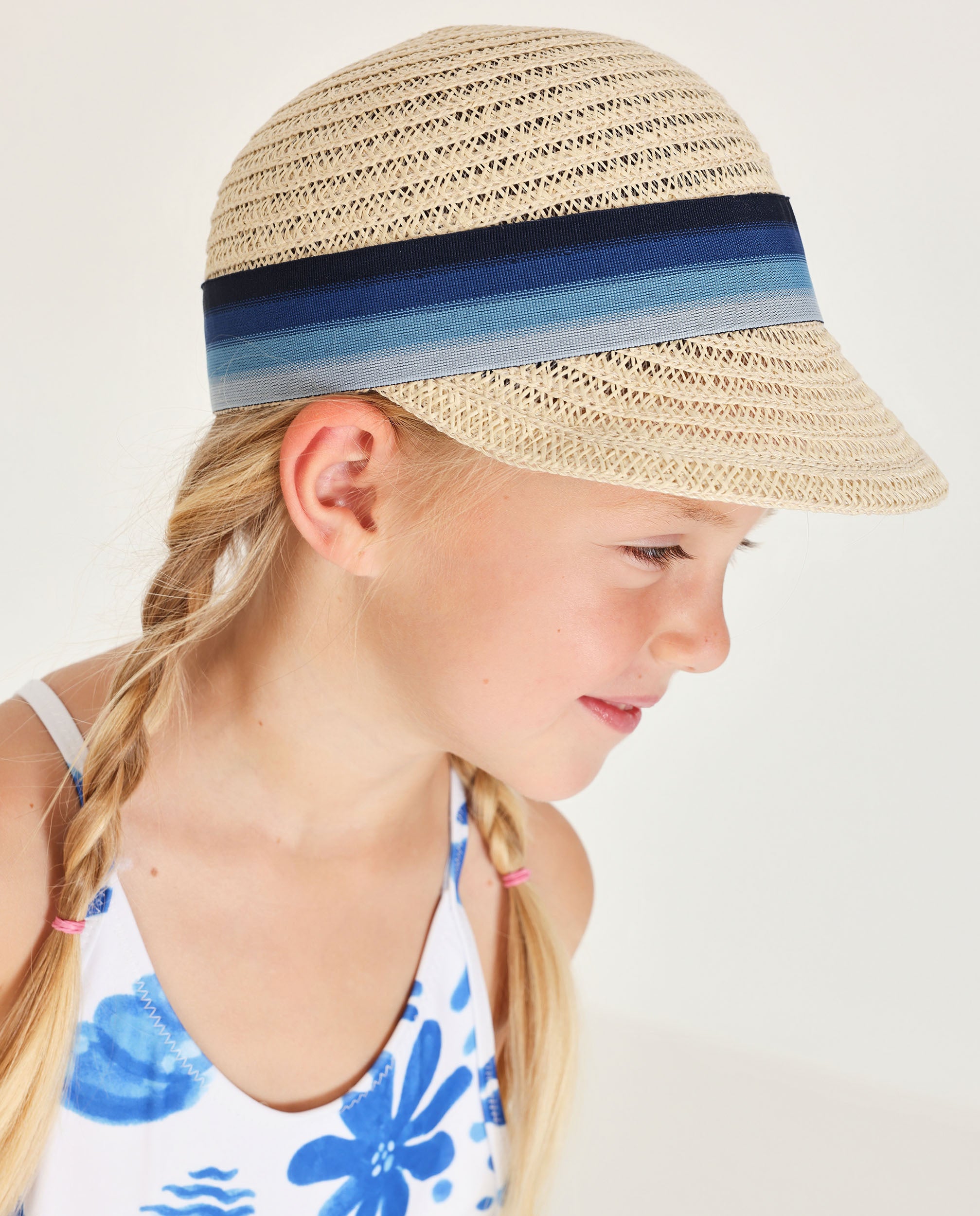 TucTuc Accessori Cappello bambina beige sole intrecciato