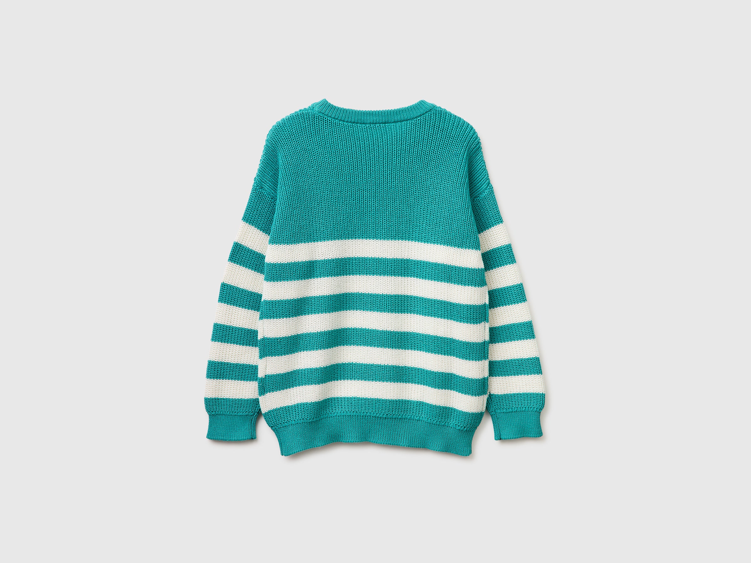 United Colors of Benetton Sweater two-tone stripes maglione L righe