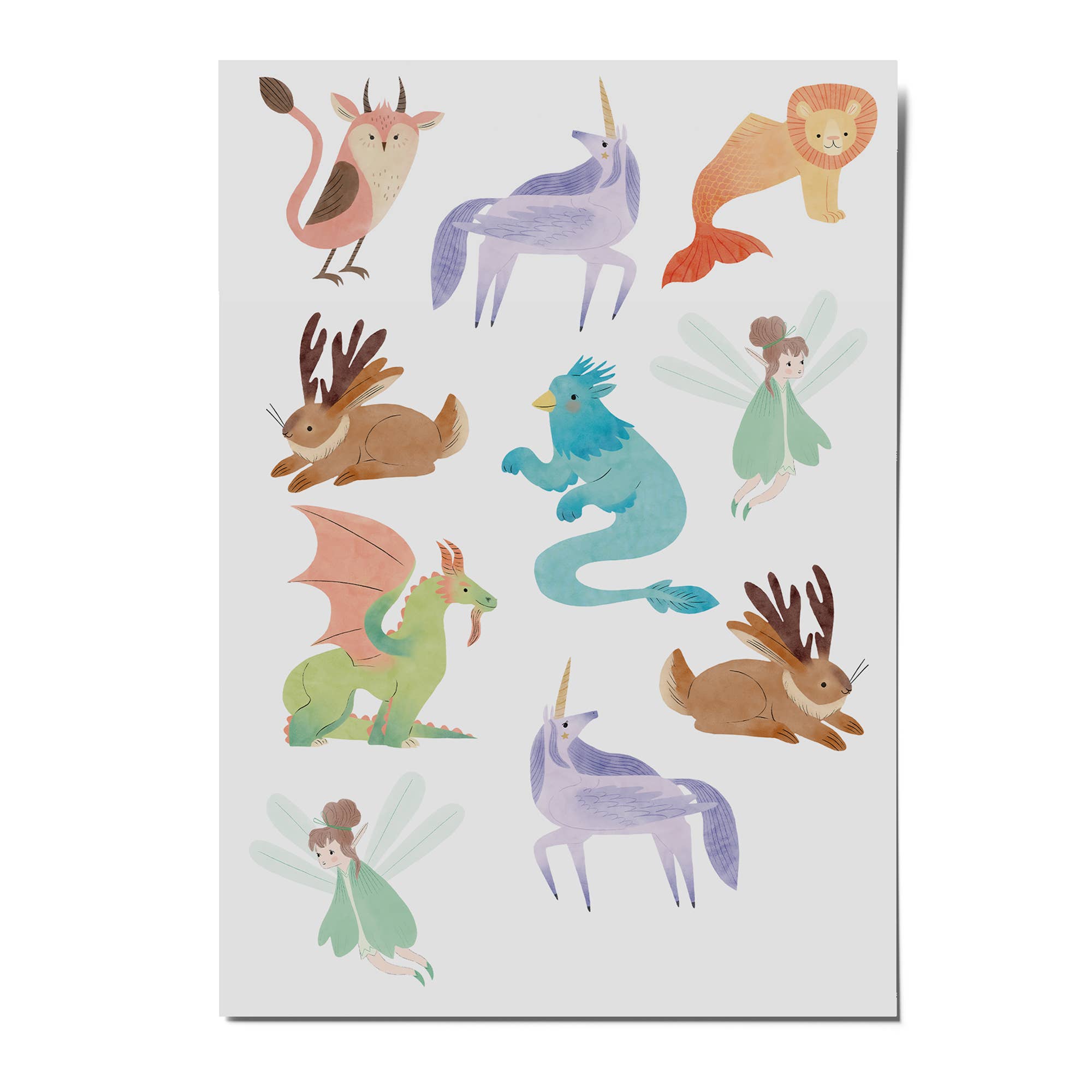 Nuuk Unicorno tatuaggi temporanei bambini delicati
