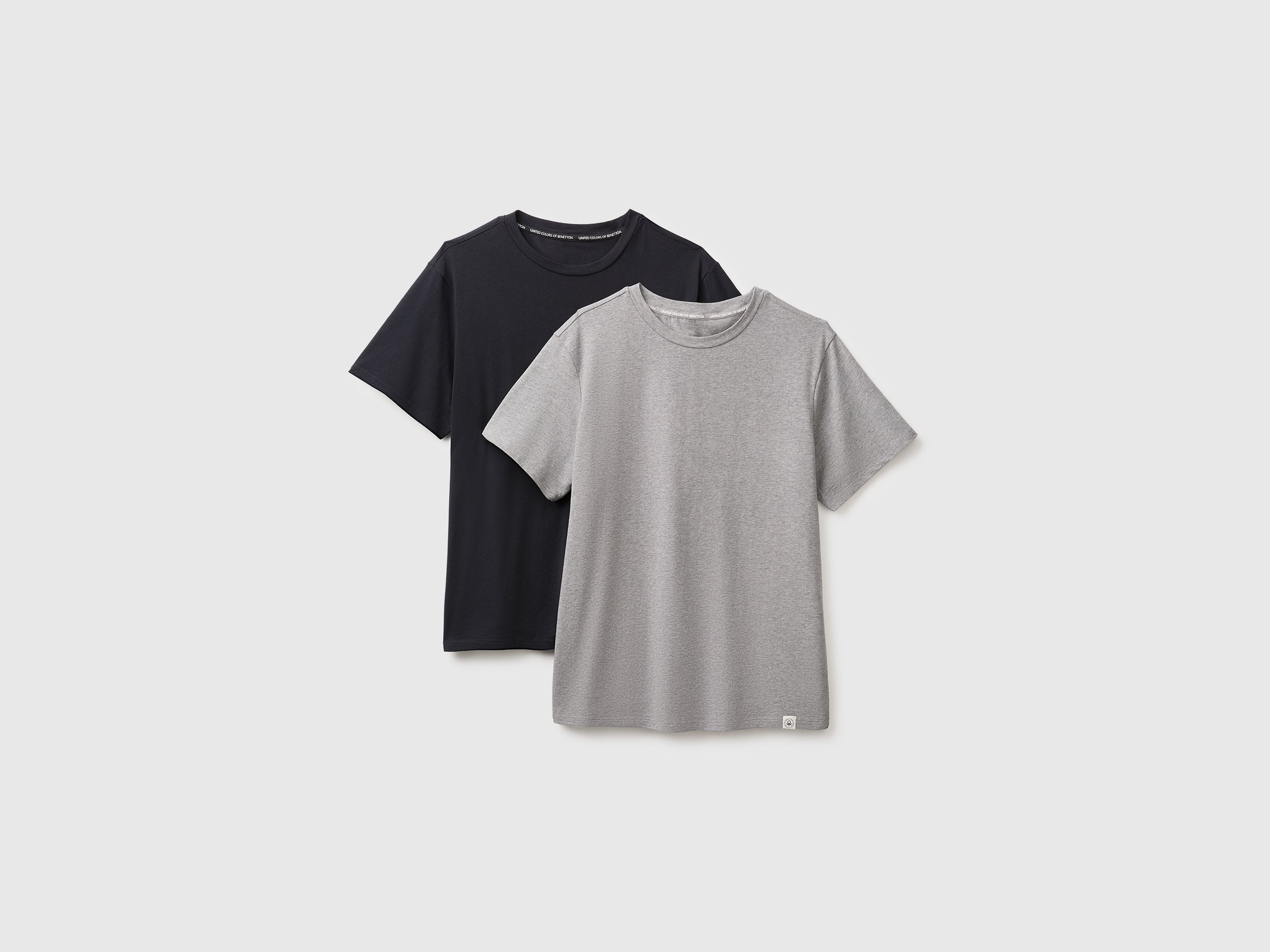 United Colors of Benetton Canottiere cotone elasticizzato grigio nero
