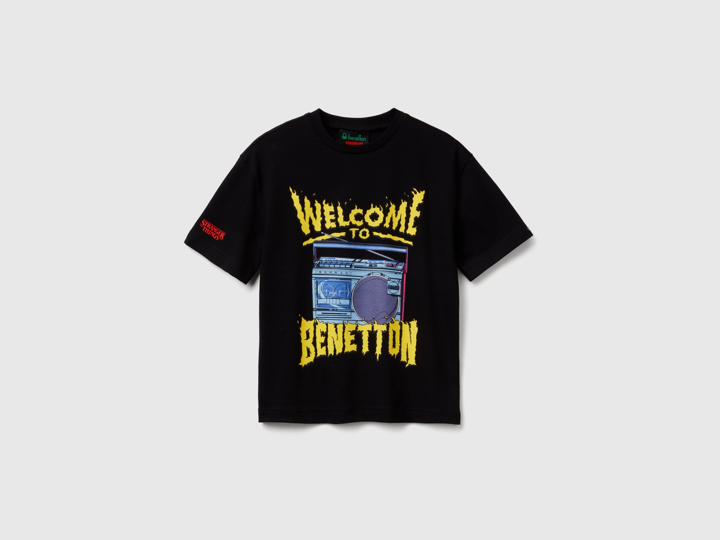 United Colors of Benetton Stranger Things t-shirt cotone stampa
