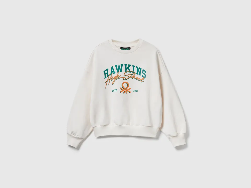 United Colors of Benetton Sweatshirts felpa Stranger Things cotone