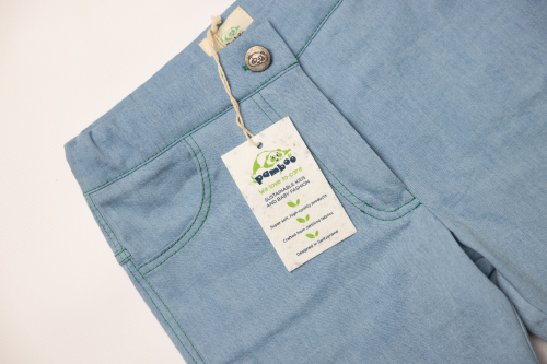 Pamboo Streetwear Eco Jeans Shorts pantaloncini jeans cotone