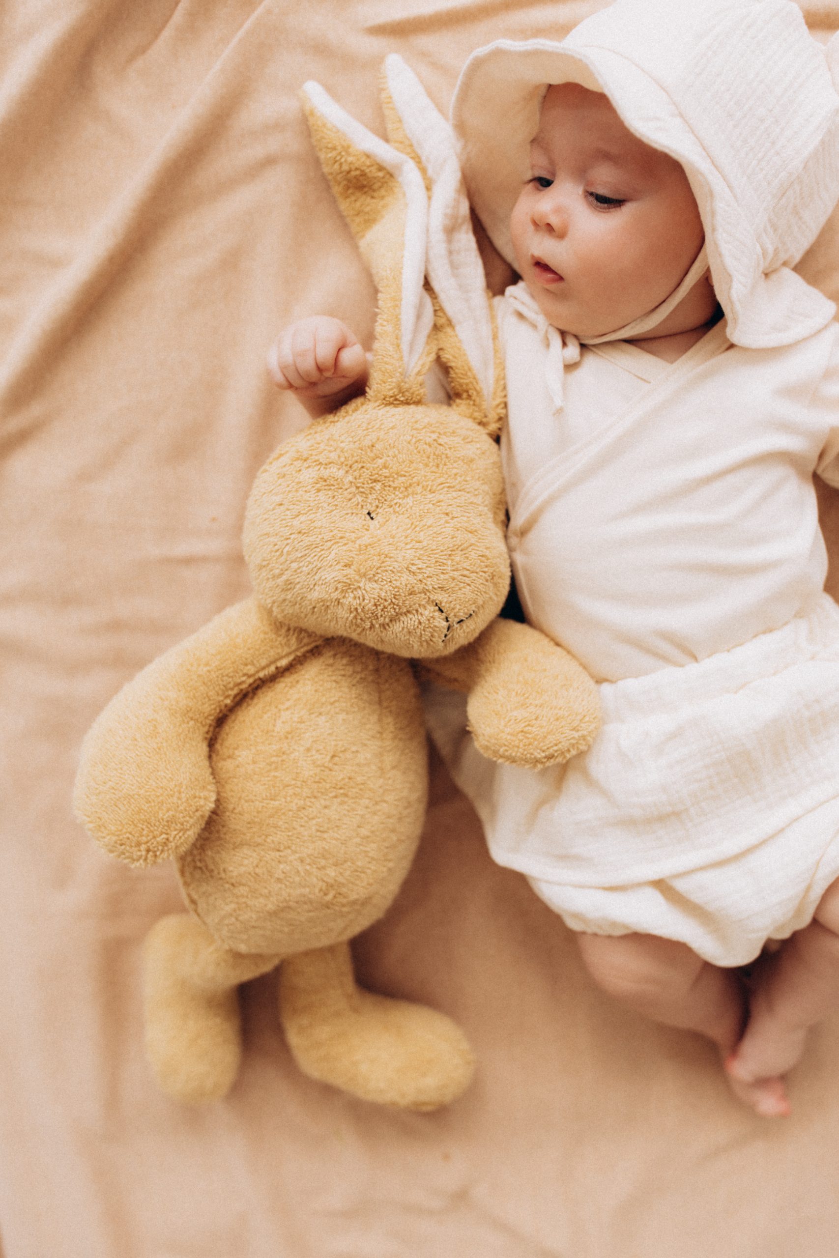 Woolly Organic Soft Toys peluche coniglio neonato cotone 53 cm