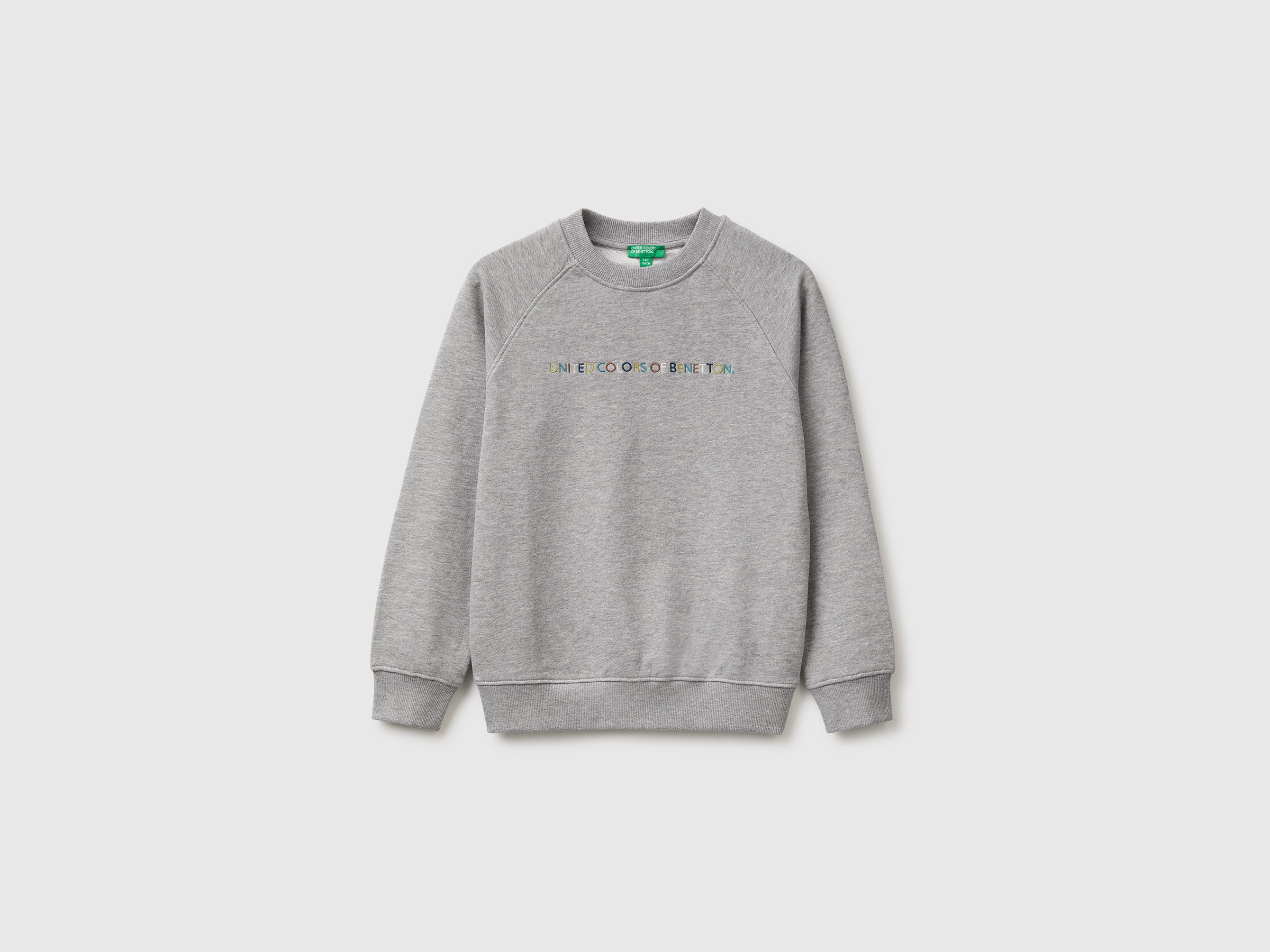 United Colors of Benetton Felpa Girocollo 100% Cotone con Logo