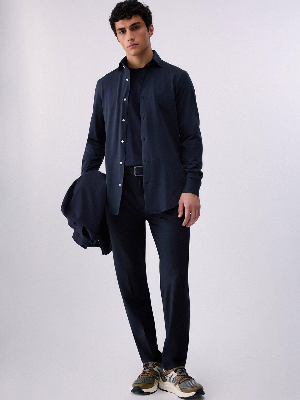 Liu Jo Pantaloni Regular Fit Taglia 42 Blu Scuro