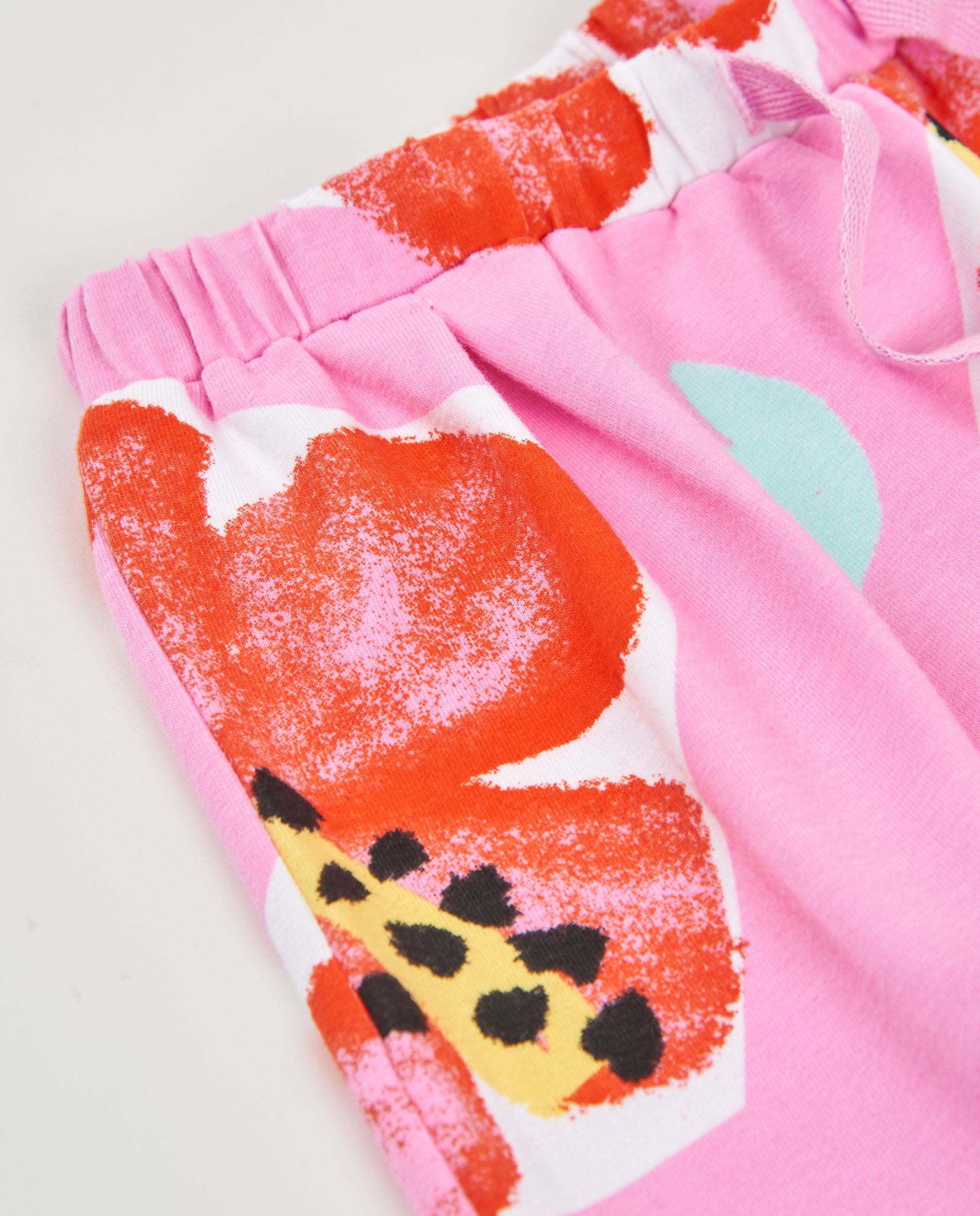 TucTuc Bermuda shorts bambina rosa floreale jersey