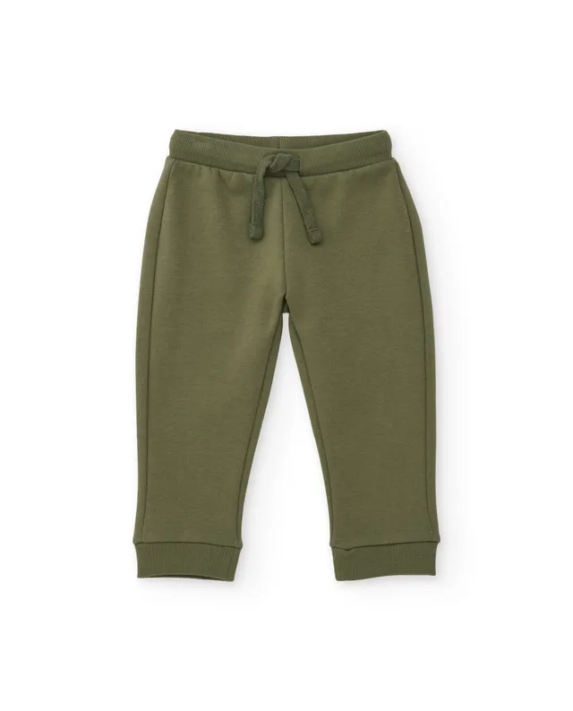 TucTuc Pantaloni felpa bambino verde oliva cotone