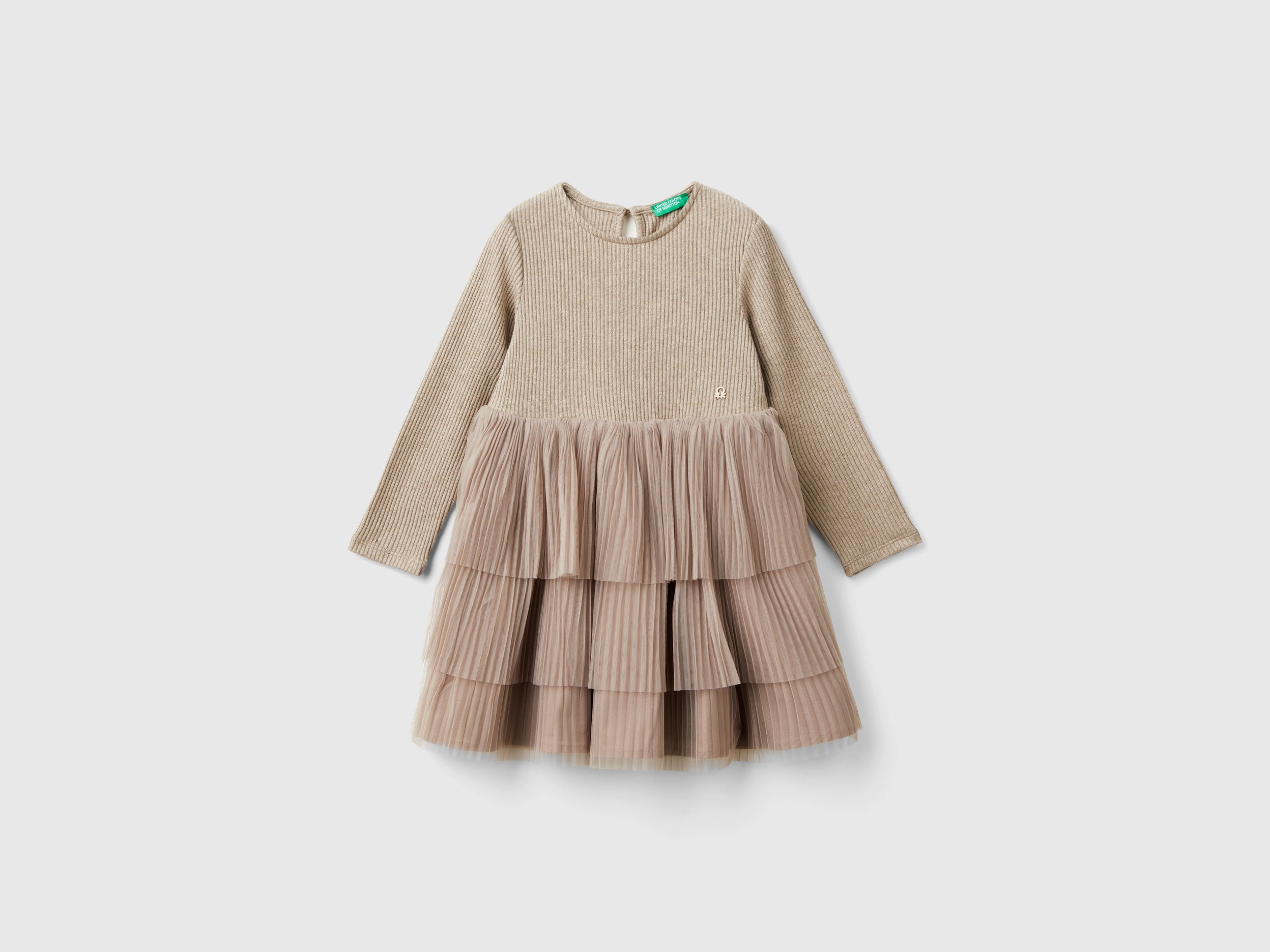 Benetton vestito gonna tulle bimba viscosa 104