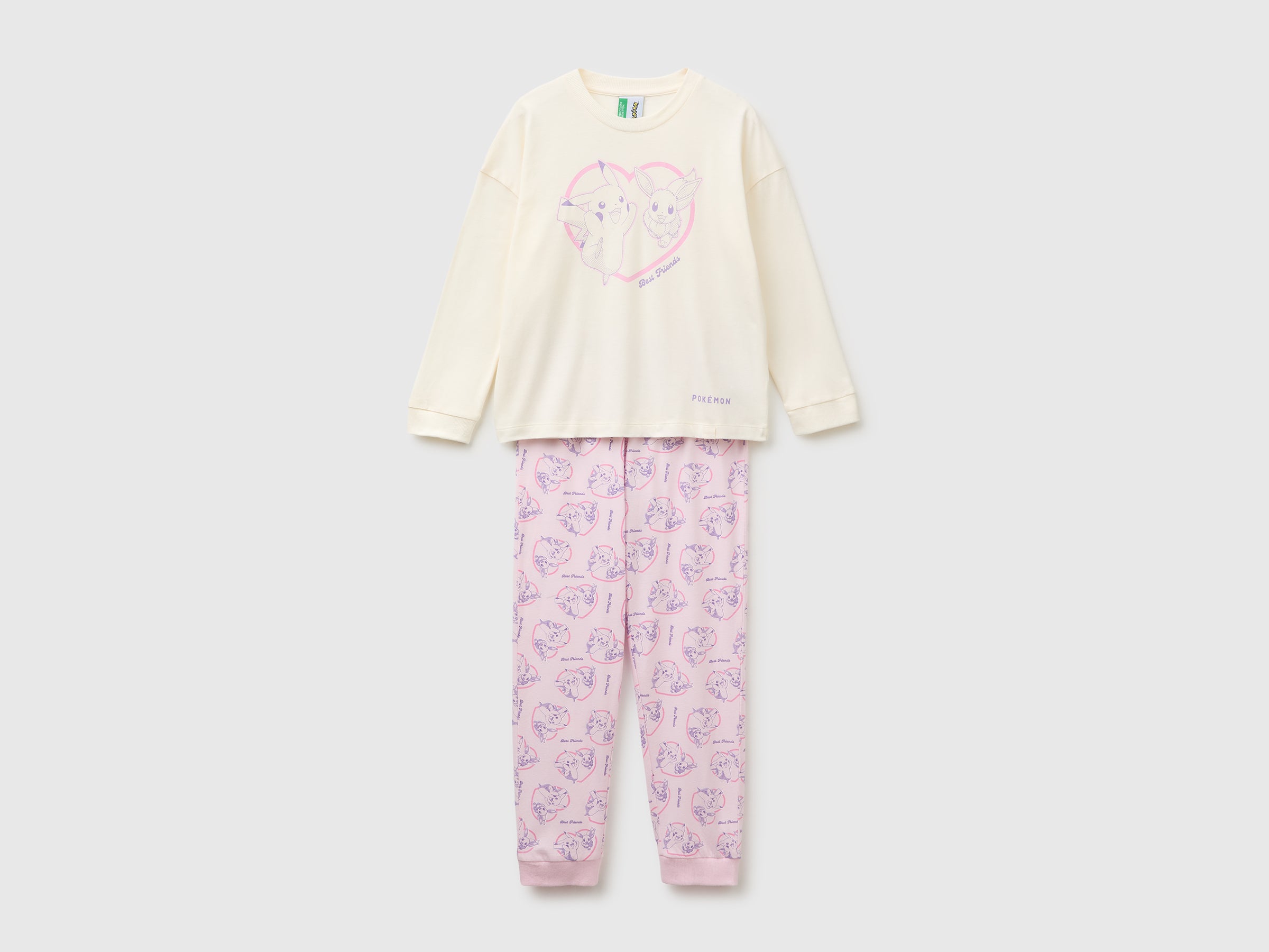 United Colors of Benetton Pigiama Pokemon Bambino Cotone Caldo