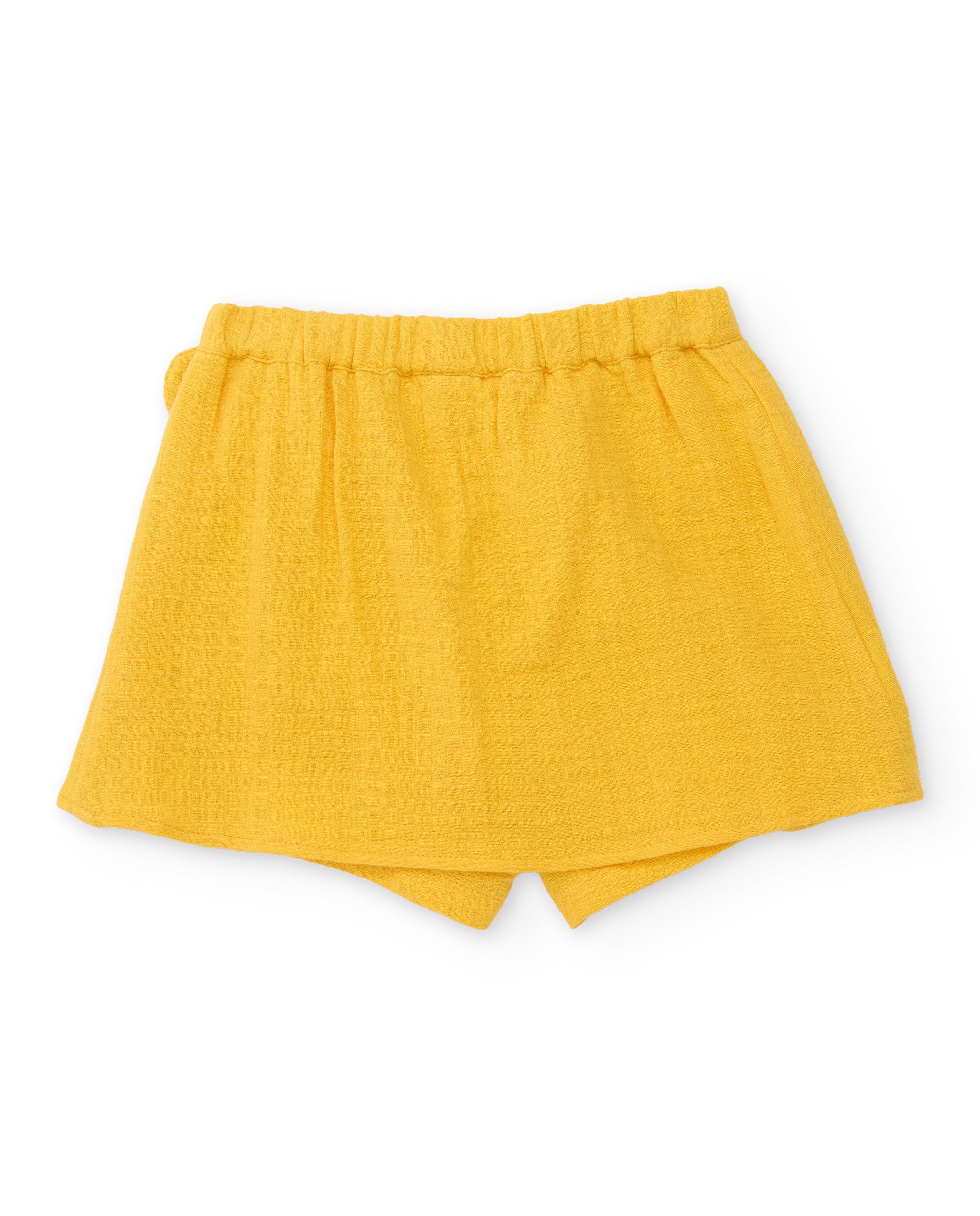TucTuc Gonne gonna-pantalone bambina gialla incrociata fiocco