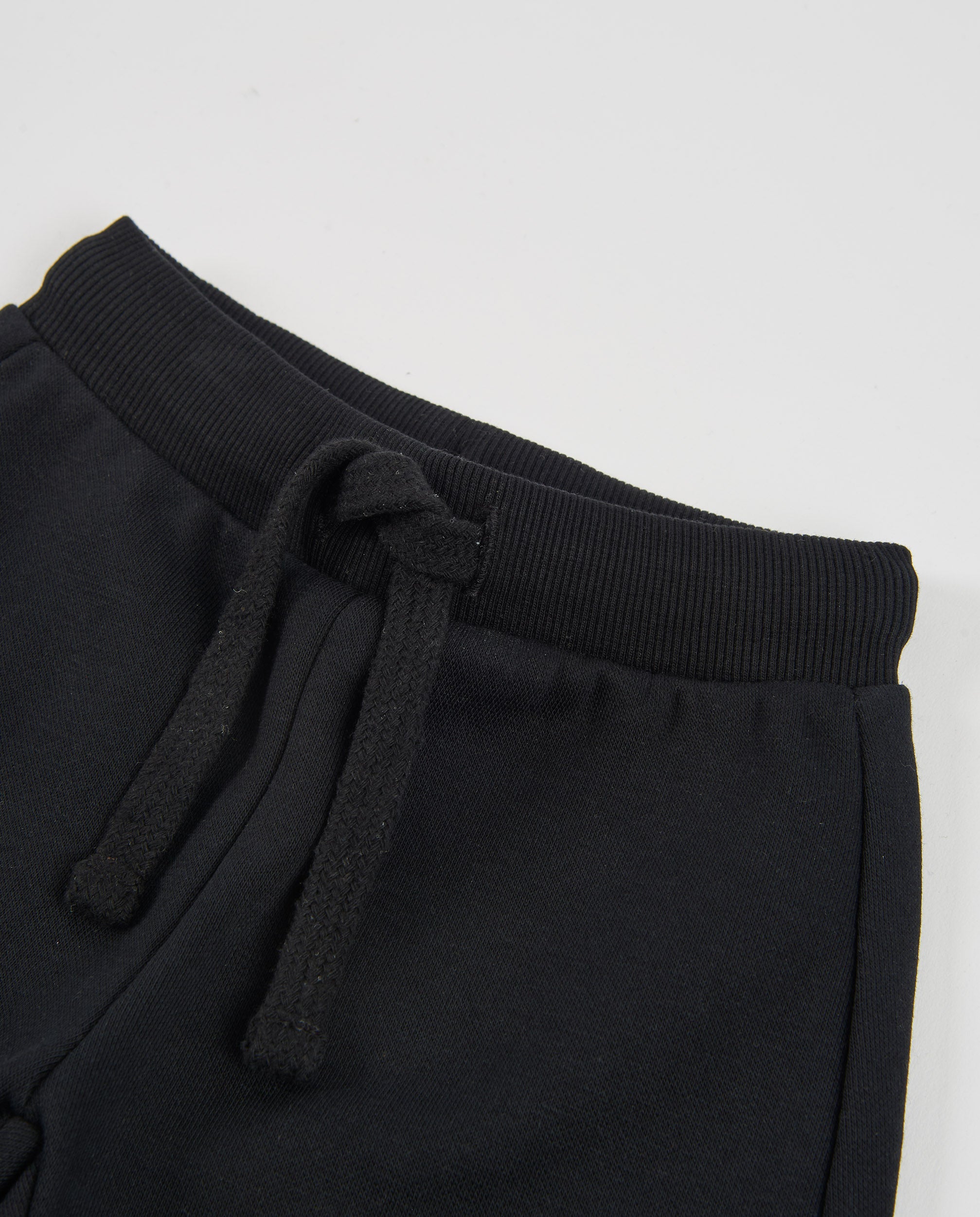 TucTuc Pantaloni felpa bambino nero vita elasticizzata