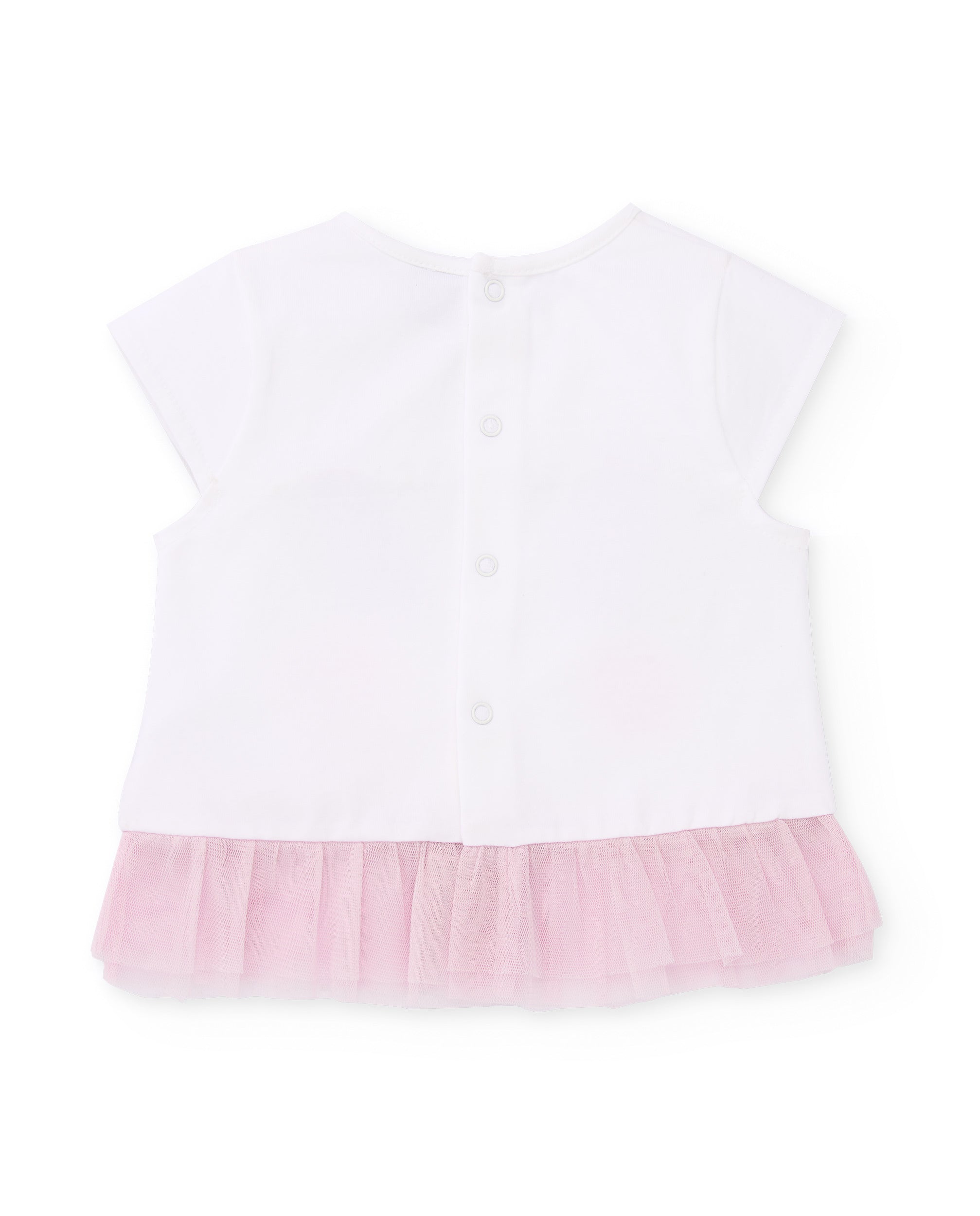 TucTuc Completi Maglia Neonato Volant Tulle Bianco