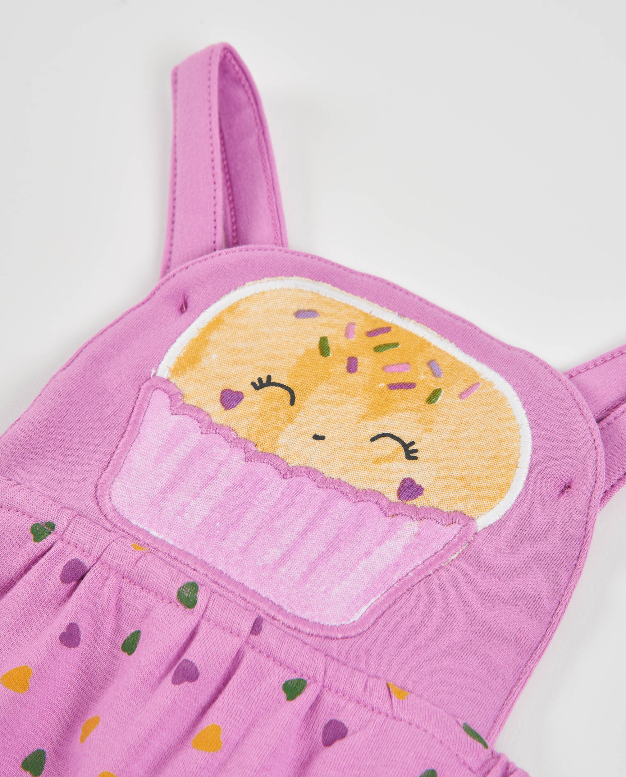 TucTuc Completi Completo Felpa Neonata Viola Cupcake