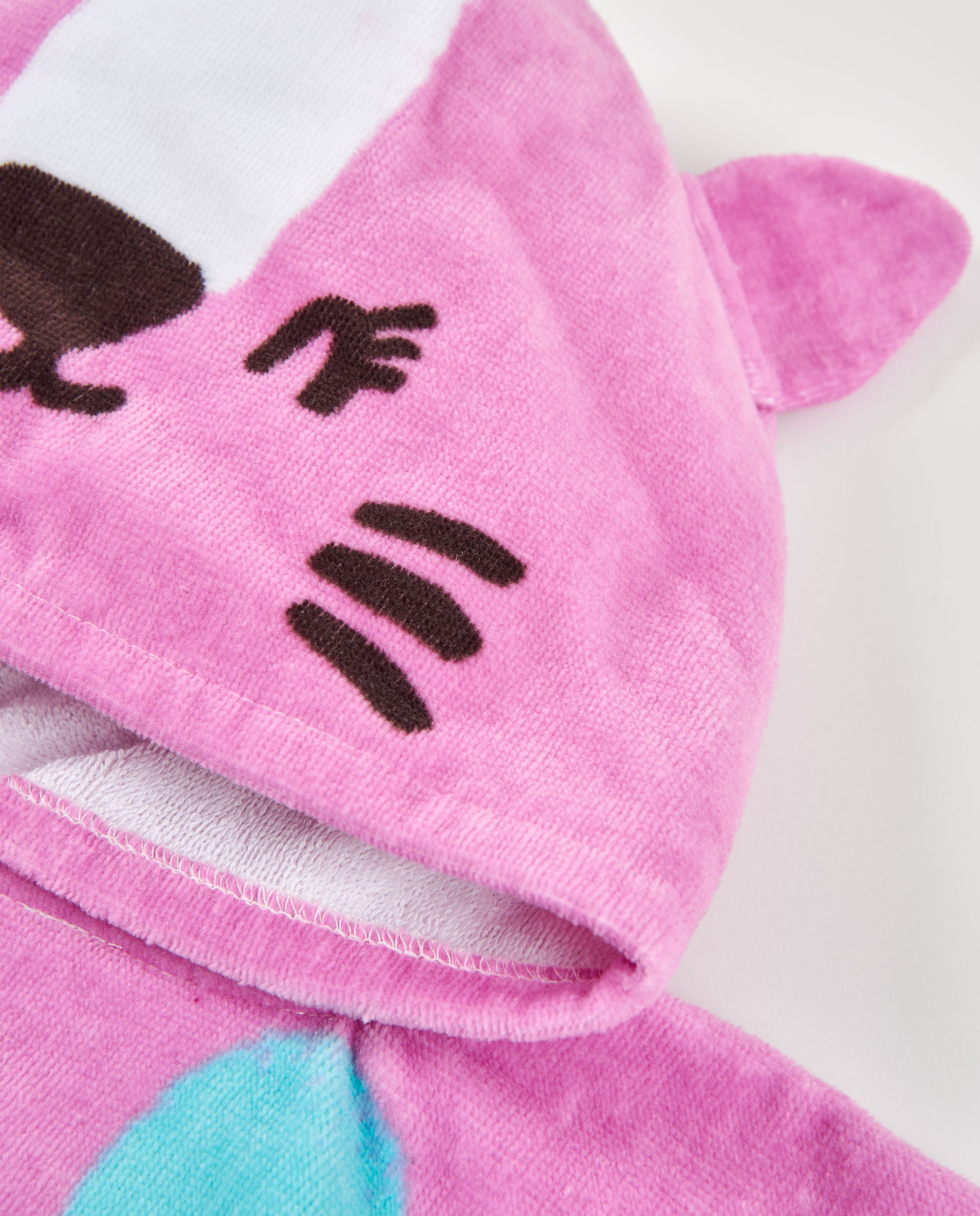 TucTuc Asciugamani Poncho bambina spugna rosa tigre