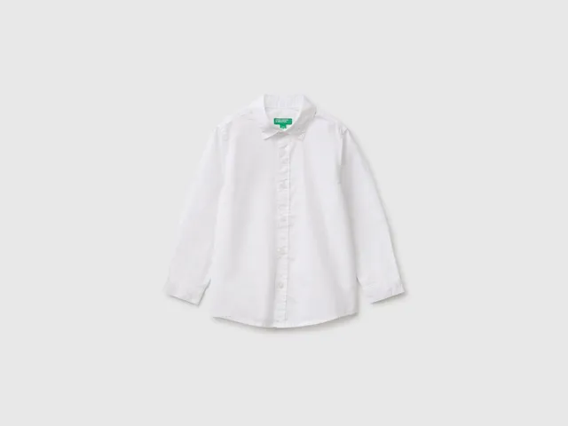 United Colors of Benetton Camicia Cotone Riga Bambina 104