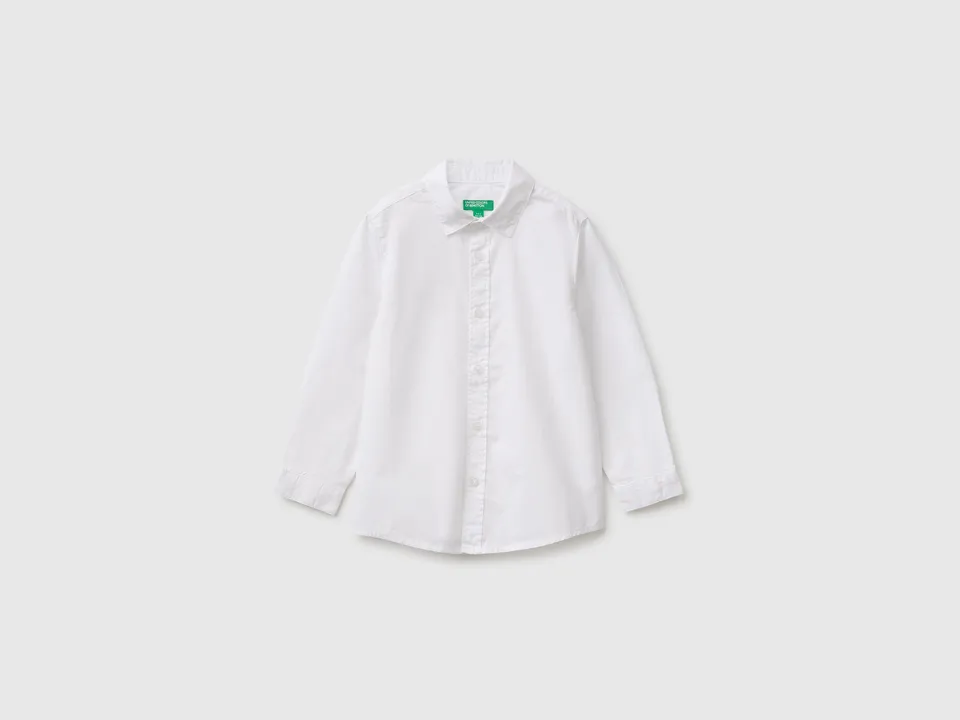 United Colors of Benetton Camicia Cotone Riga Bambina 104