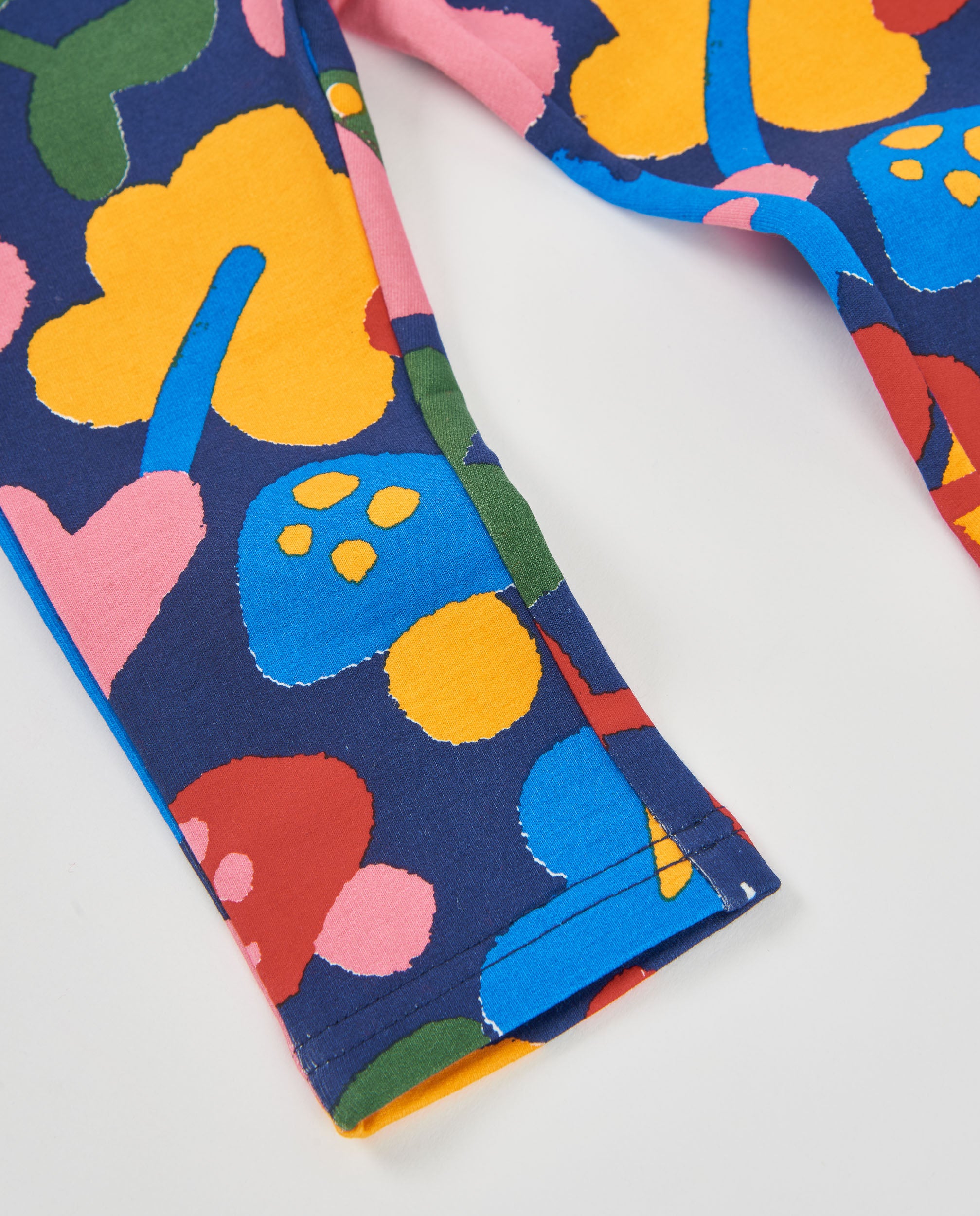 TucTuc Leggings bambina felpa blu stampa floreale