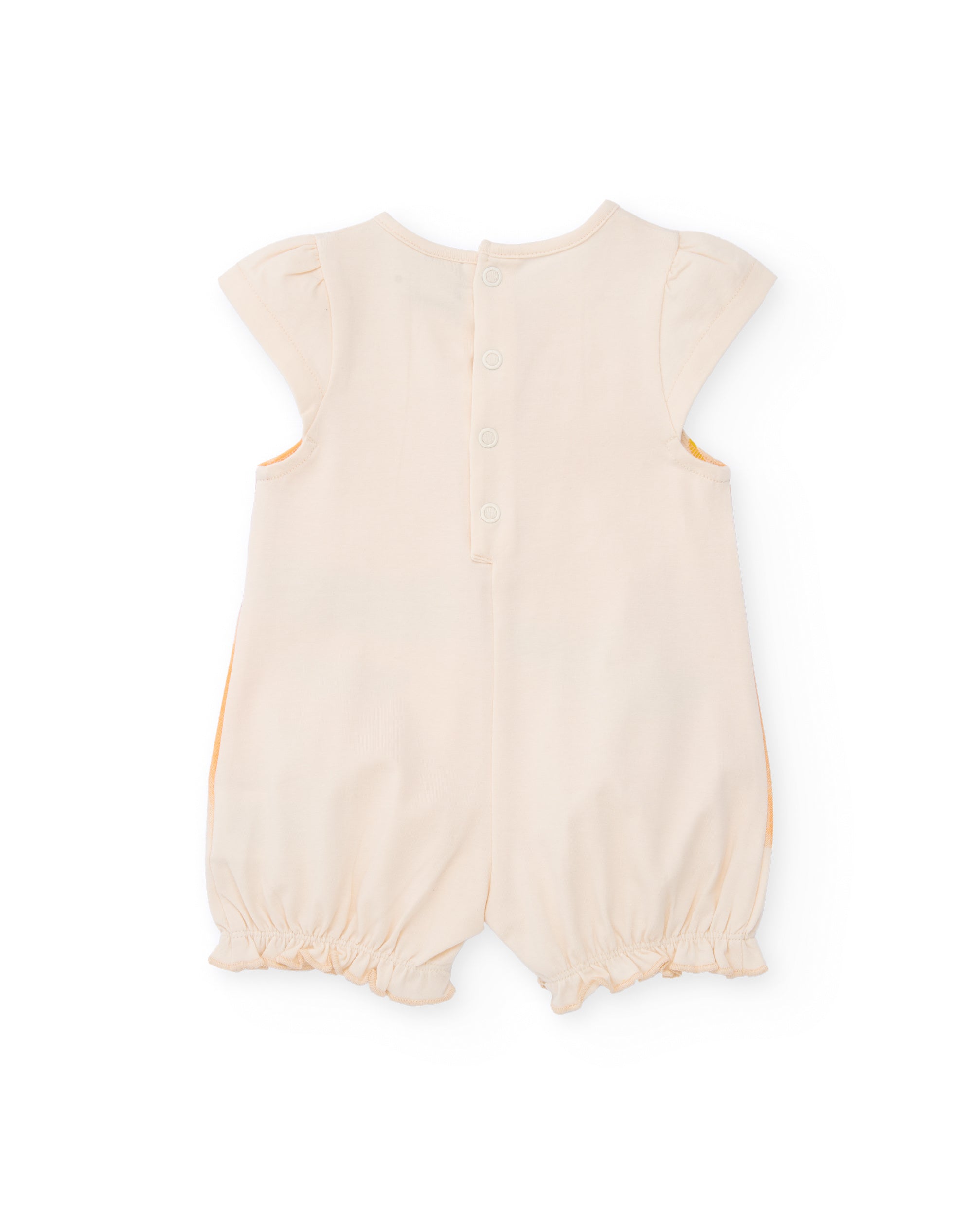 TucTuc Tutine pagliaccetto neonato beige stampa ape