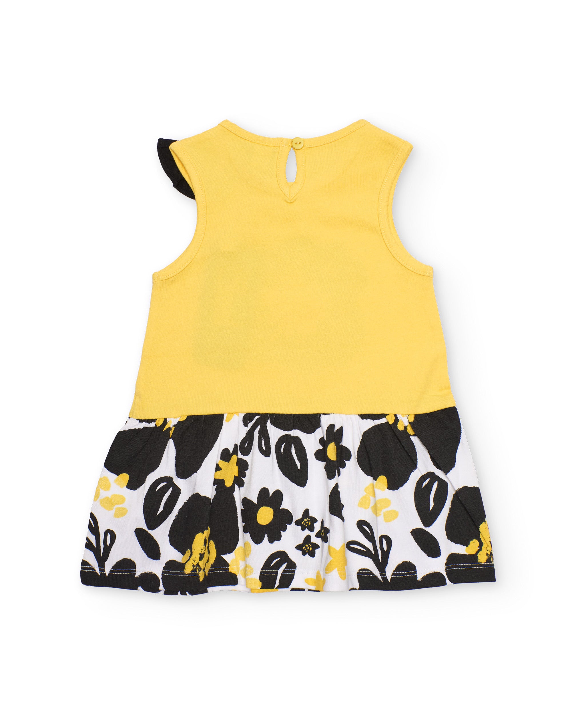 TucTuc Vestiti Vestito maglia bimba giallo floreale