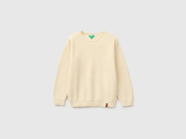 United Colors of Benetton Maglione Girocollo 100% Cotone Lavabile