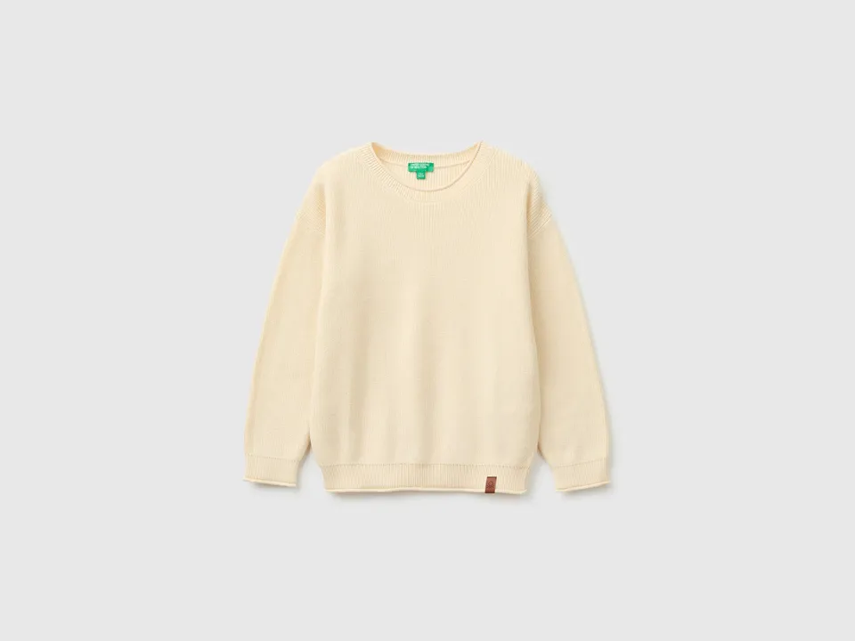 United Colors of Benetton Maglione Girocollo 100% Cotone Lavabile
