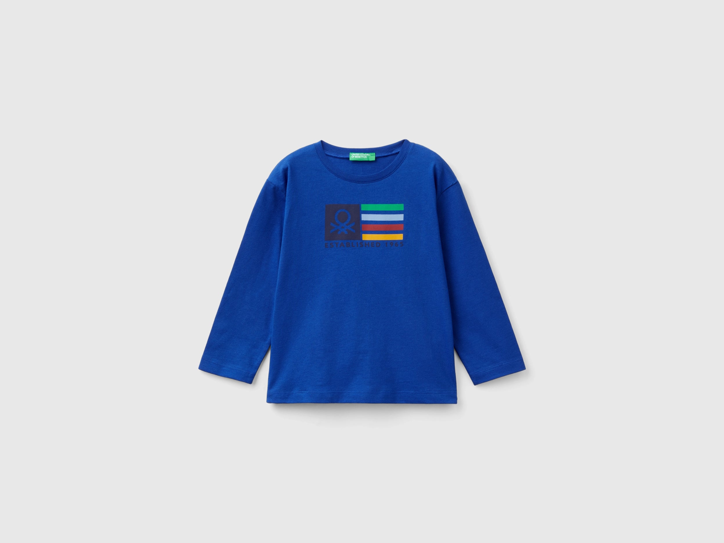 United Colors of Benetton T-Shirt Manica Lunga Cotone Bio Bimbo