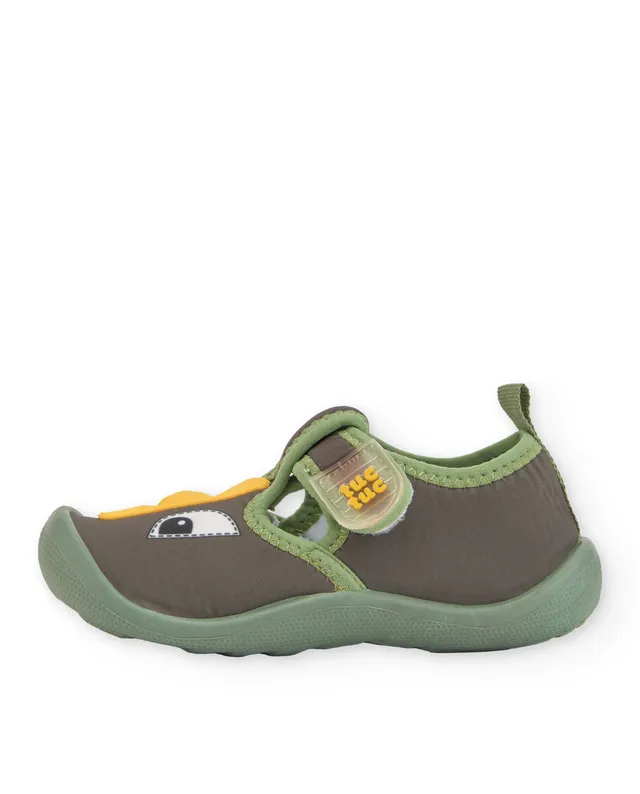 TucTuc Calzature scarpette acqua bimbo verdi dinosauro