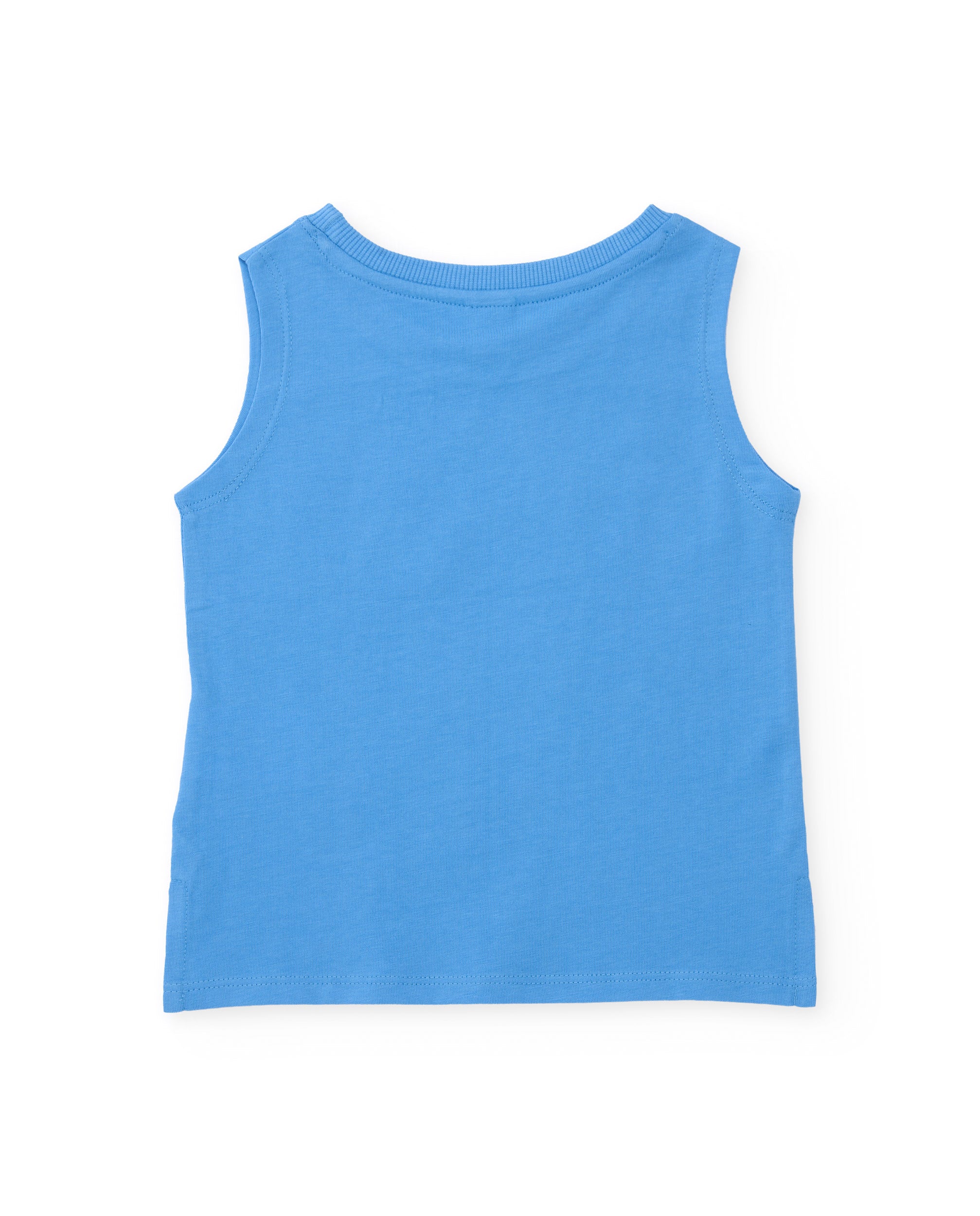 TucTuc Magliette Canotta bambino blu stampa pesce