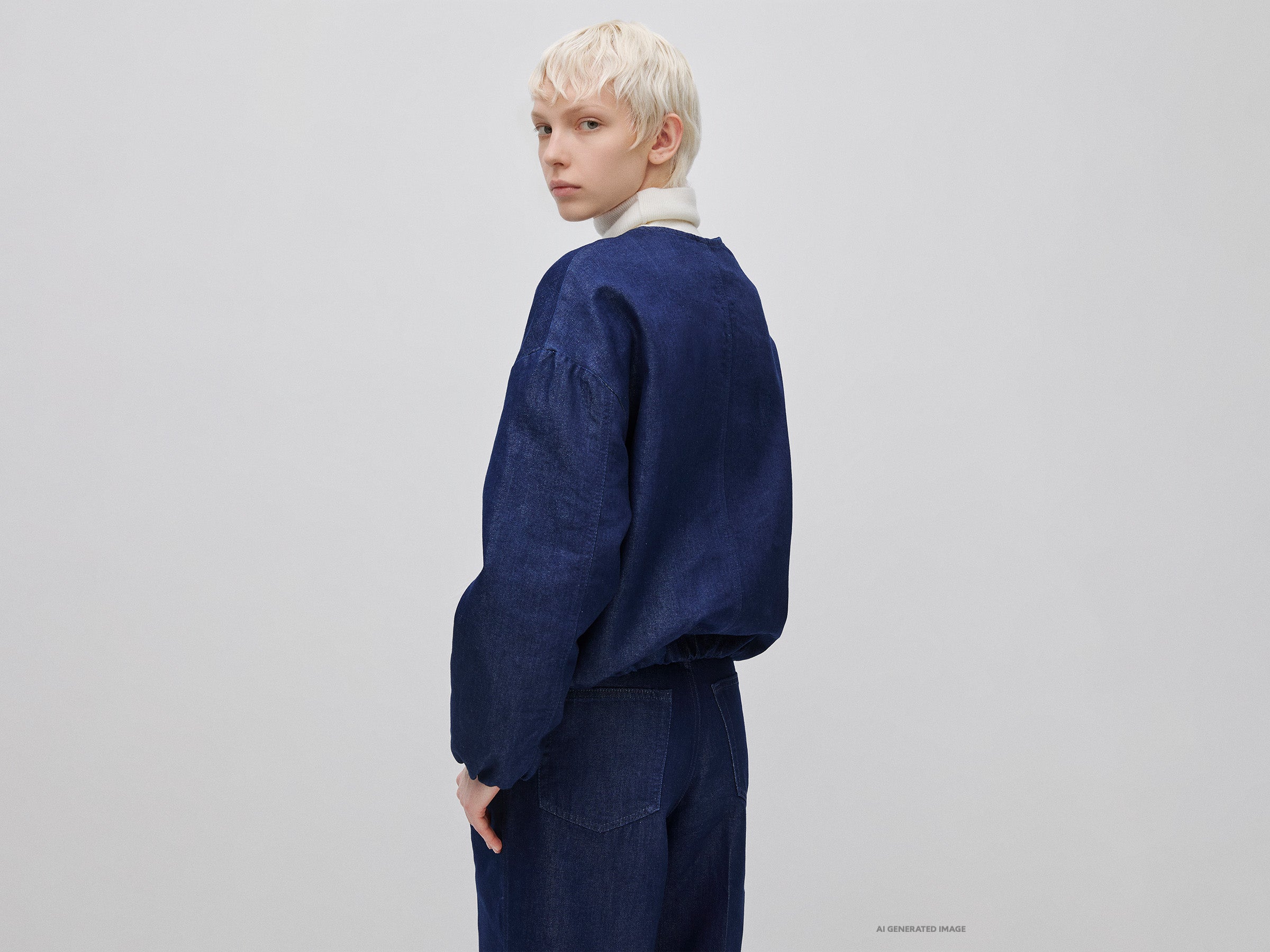 Benetton Jackets bomber denim lurex cotone taglia XS