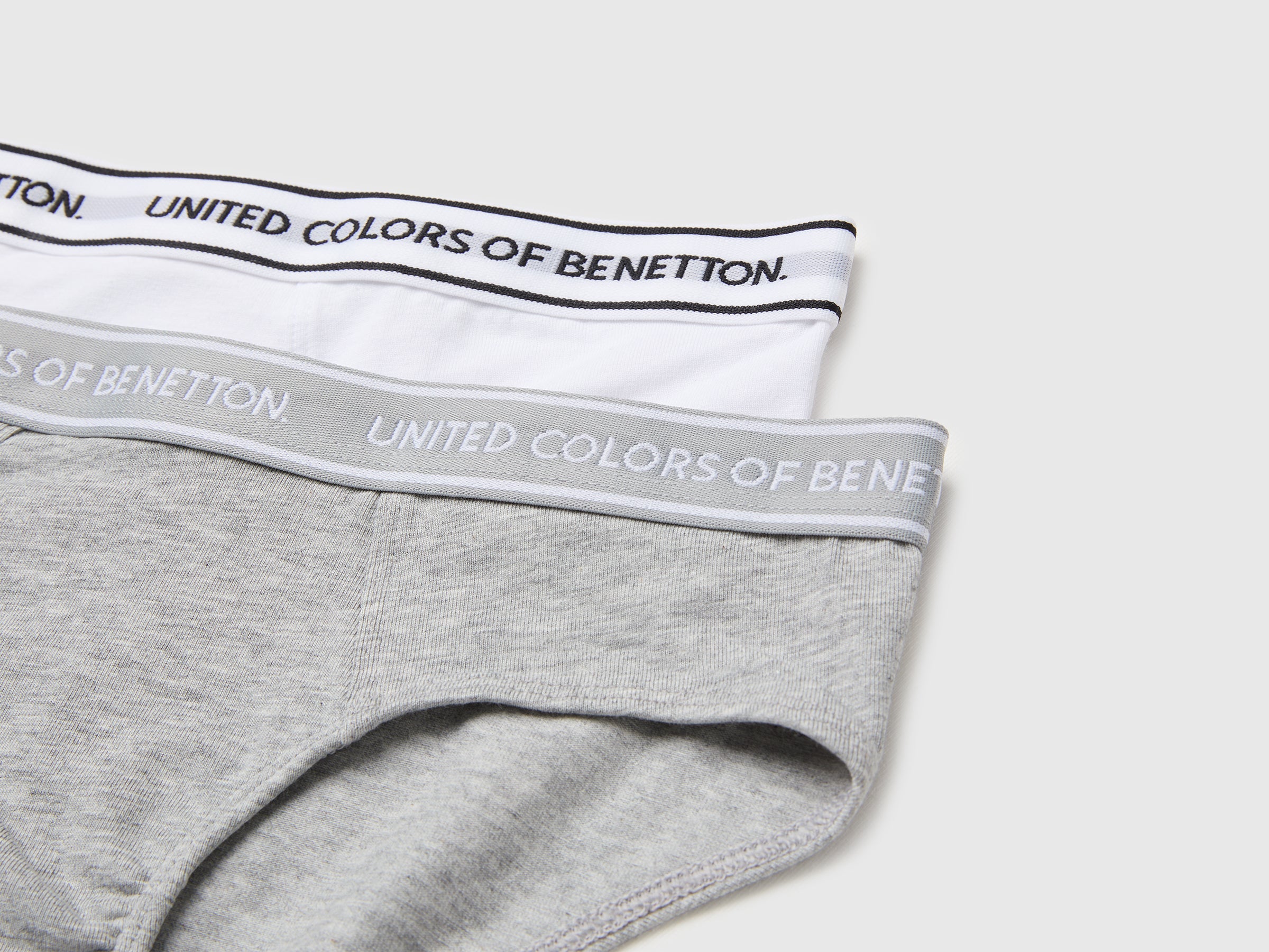 United Colors of Benetton Slip cotone 2 pezzi elastico logo bambino