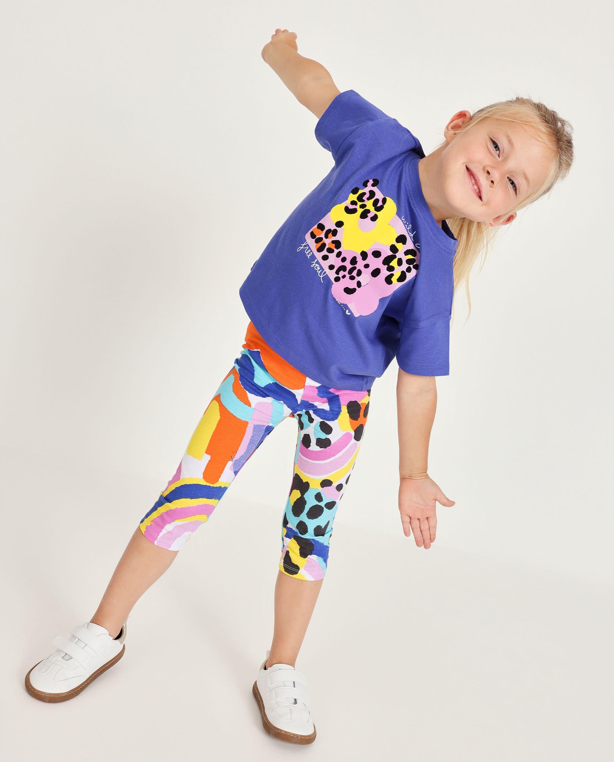 TucTuc Completi Completo Bambina Maglia Lilla Stampa
