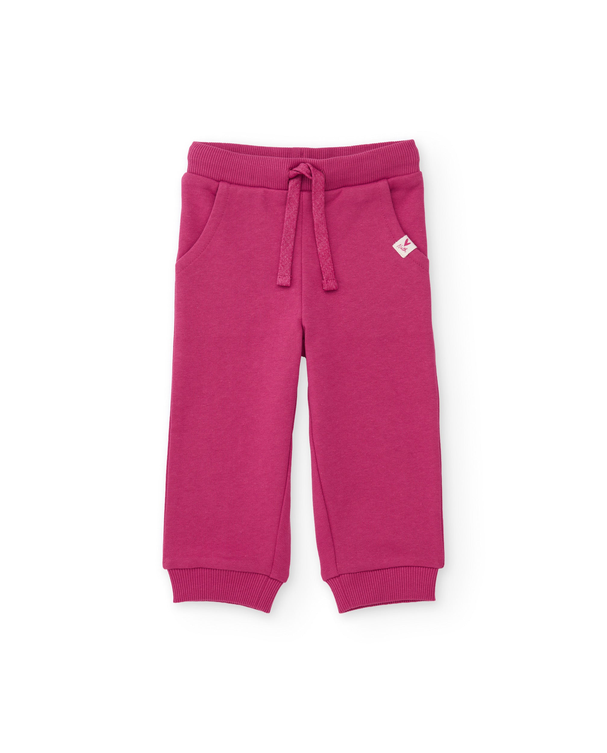 TucTuc Pantaloni felpa bambina fucsia vita regolabile