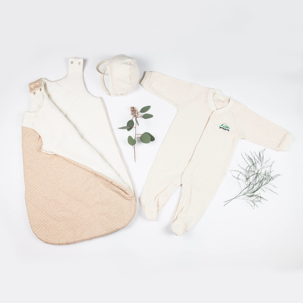 Pamboo Organic Baby Clothes set nascita 3 pezzi cotone bio inverno