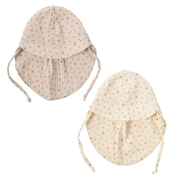 Woolly Organic Muslin Sun Hat GOTS SS26 cappello sole mussola