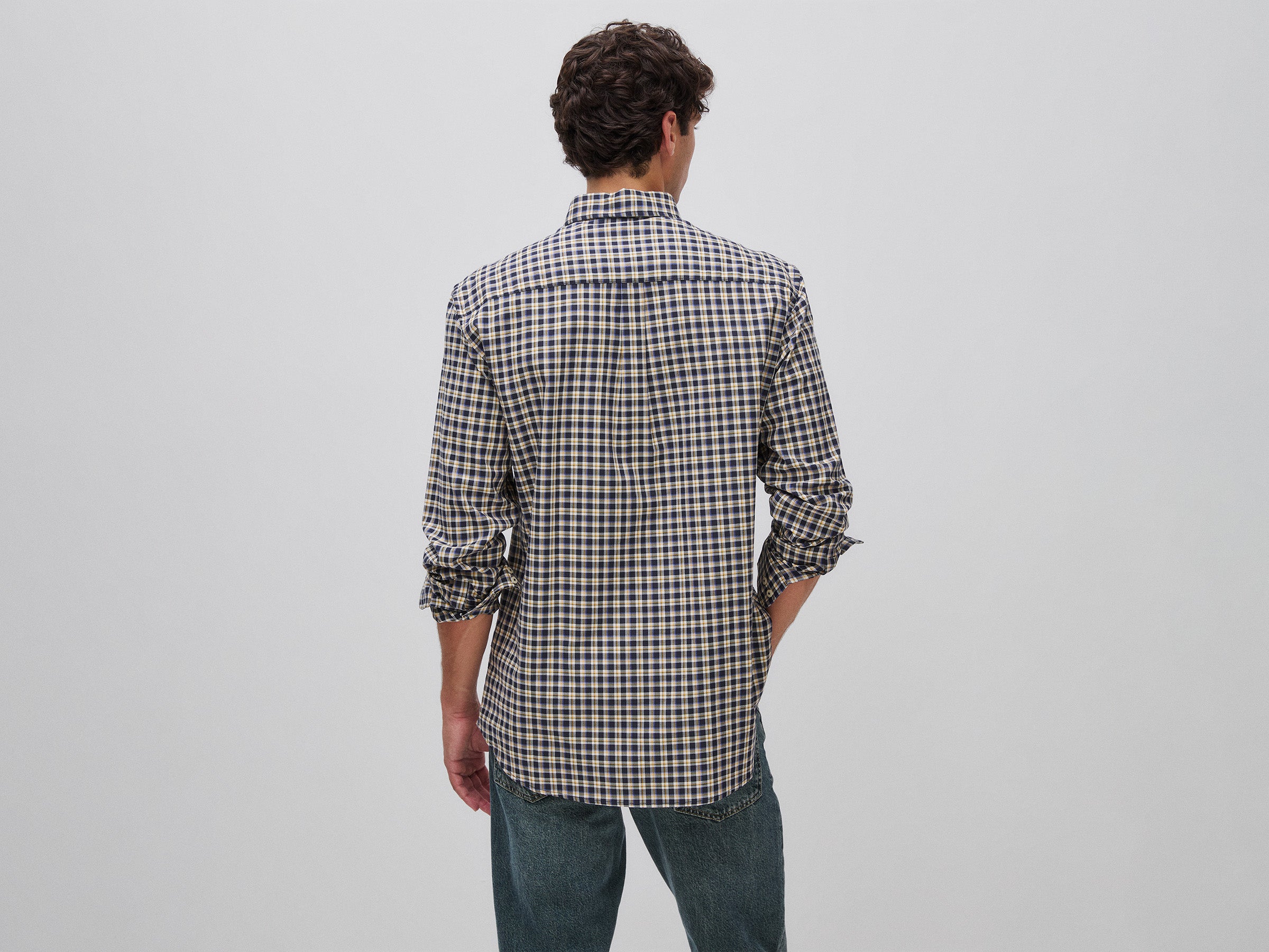 United Colors of Benetton camicia flanella cotone organico S