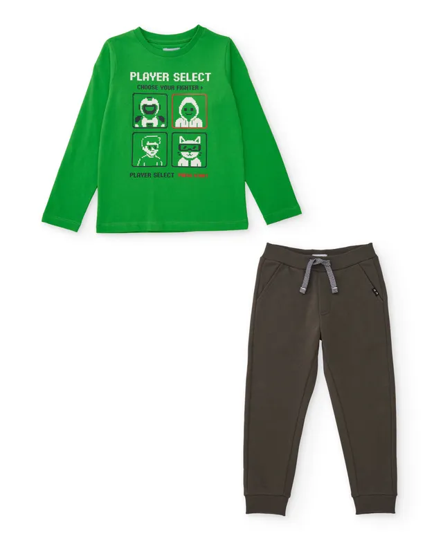 TucTuc Completi Player Select completo bambino verde cotone