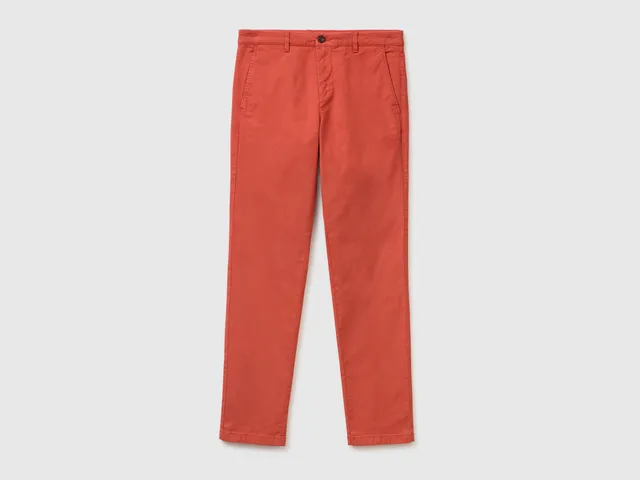 United Colors of Benetton Trousers chino slim cotone elasticizzato