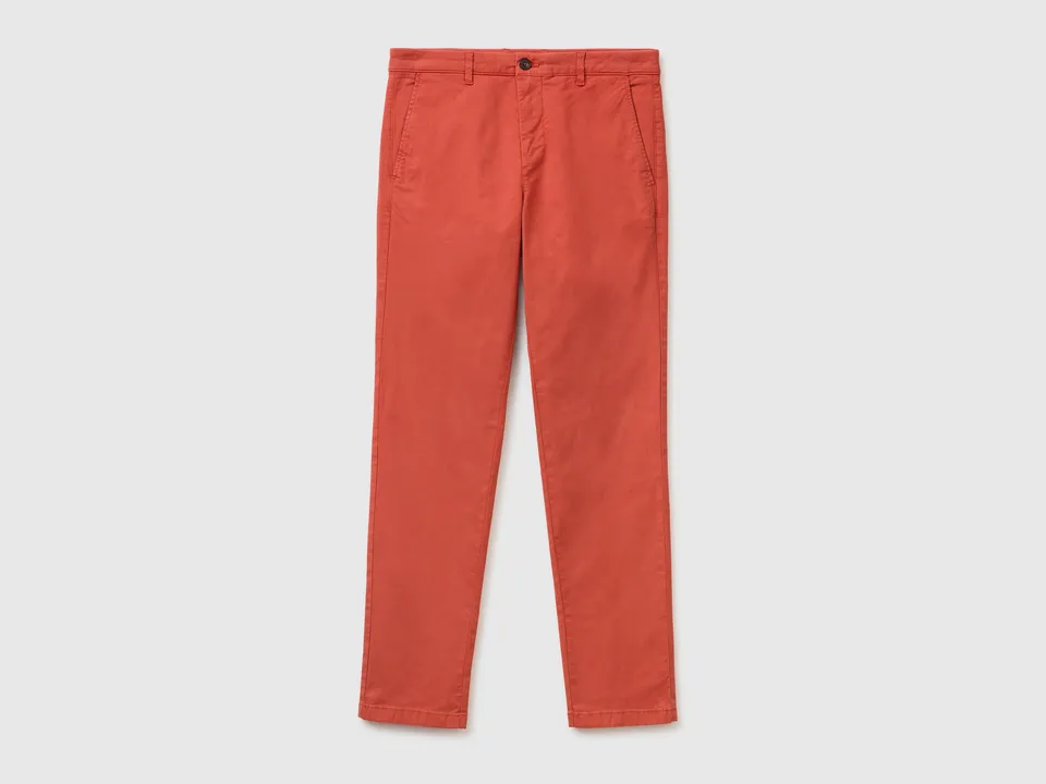 United Colors of Benetton Trousers chino slim cotone elasticizzato