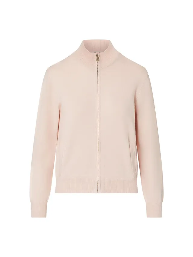 Liu Jo Cardigan Zip Donna L Maglia Tasche Logo Polsino