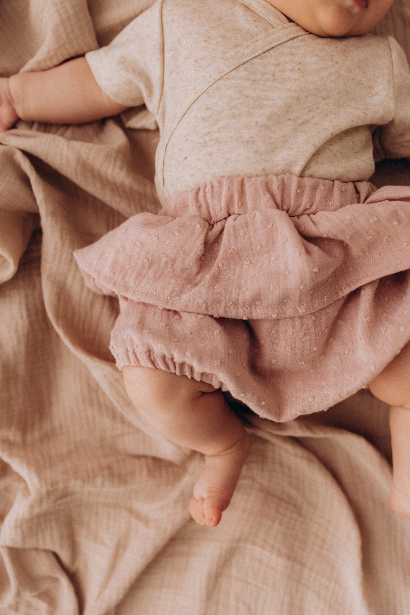 Woolly Organic Muslin Bloomers culotte neonata mussolina bio