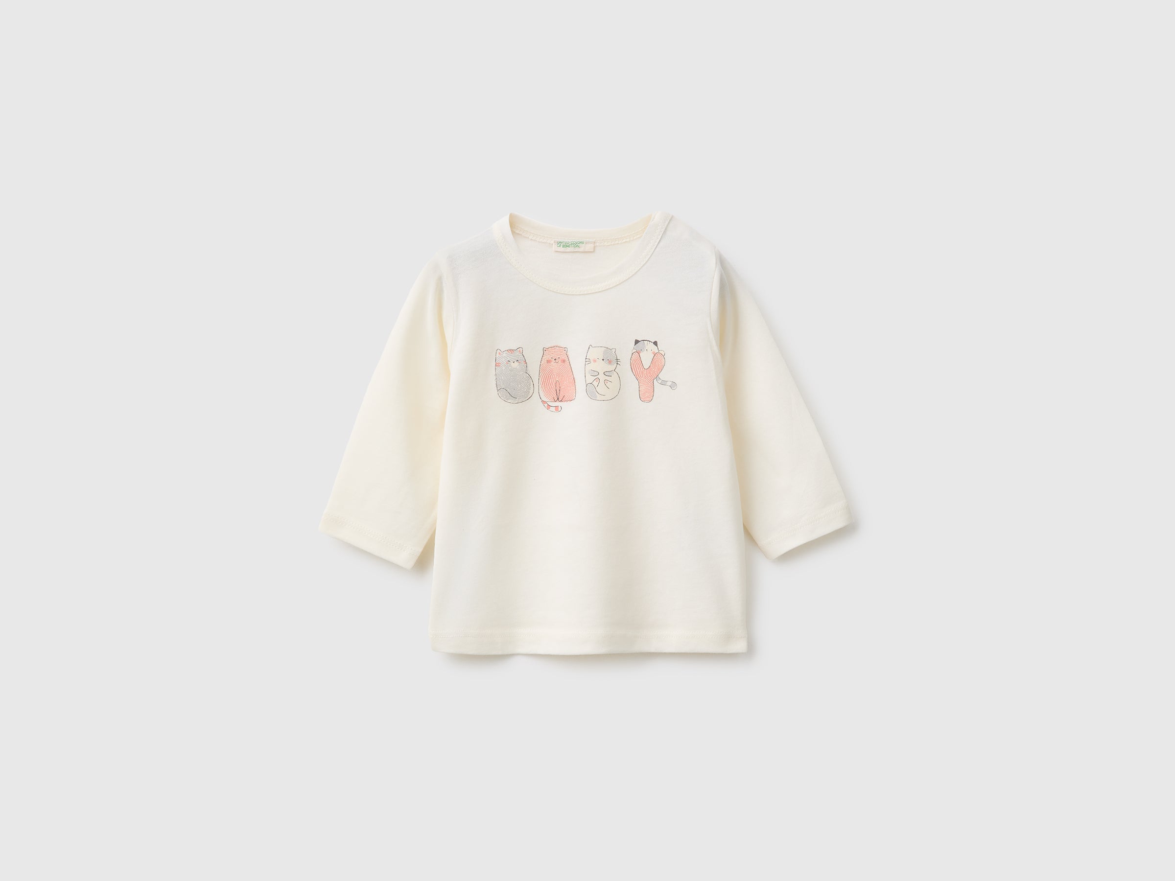 United Colors of Benetton Maglietta Neonato Cotone Organico Taglia 68