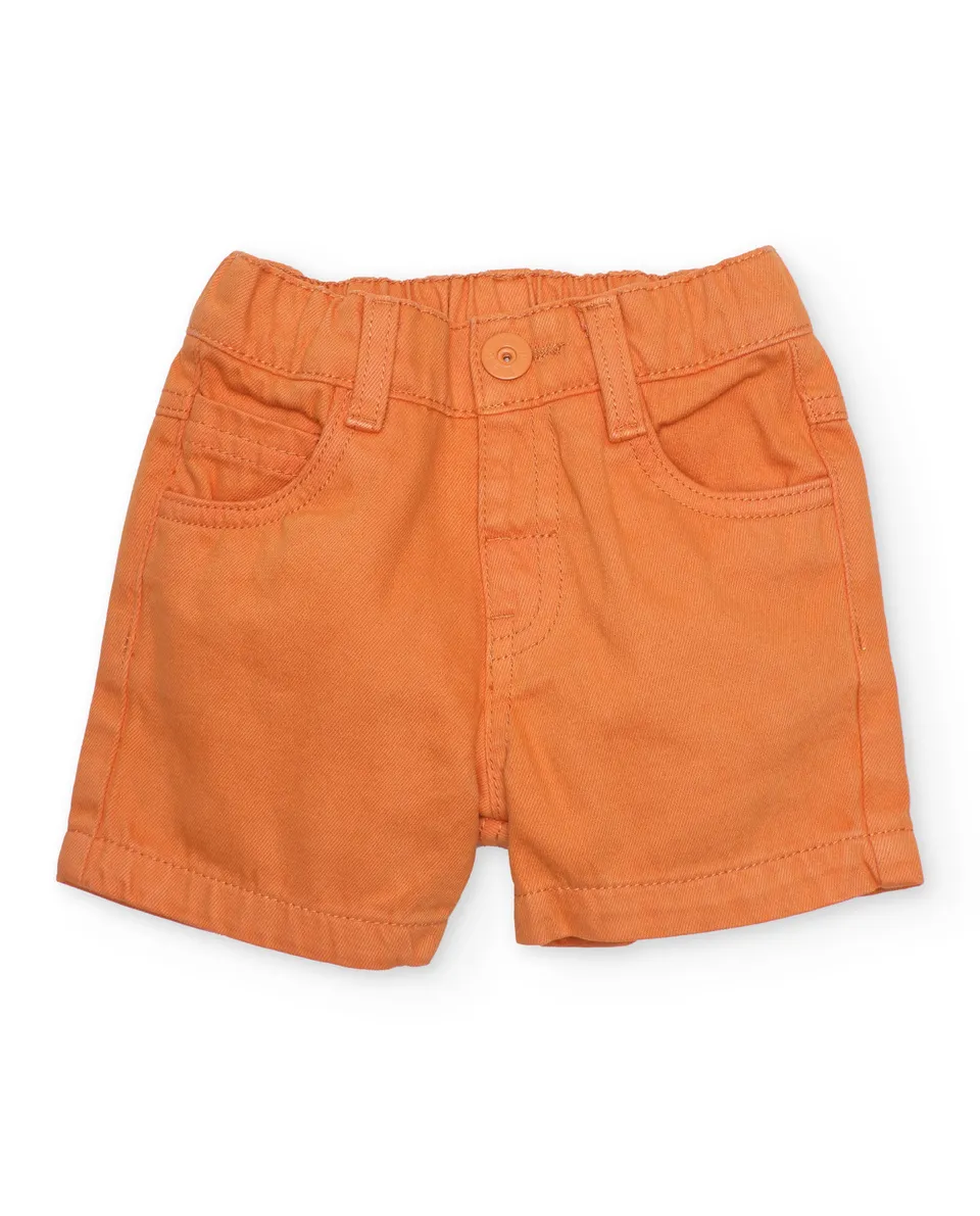 TucTuc Bermuda shorts bimbo arancione vita elastica