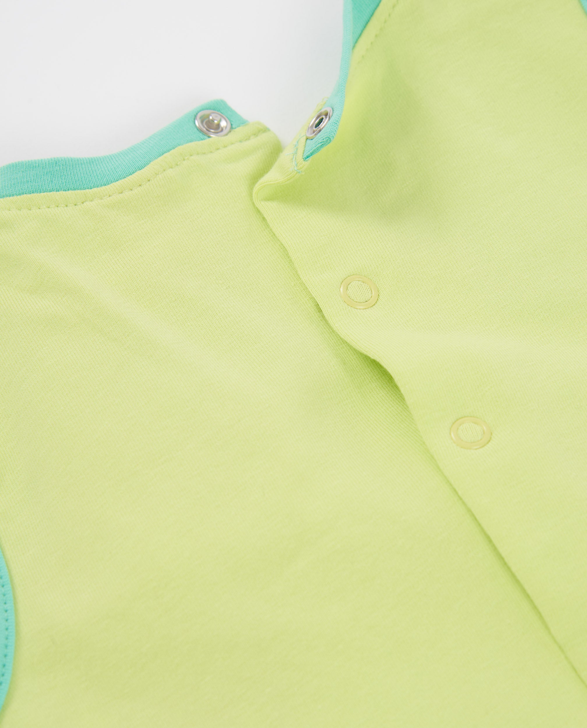 TucTuc Tutine pagliaccetto neonato jersey verde motivo frutta
