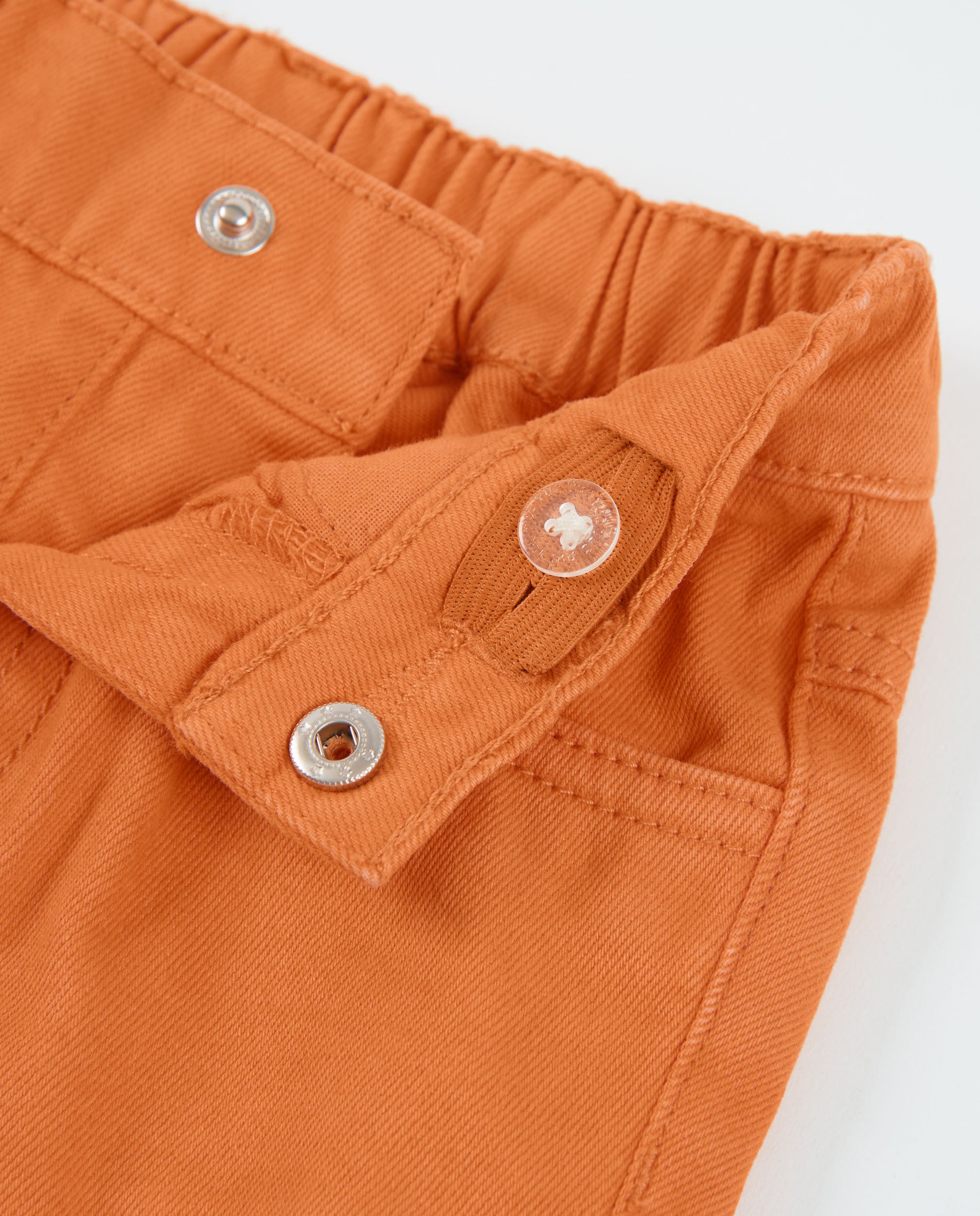 TucTuc Bermuda shorts bimbo arancione vita elastica